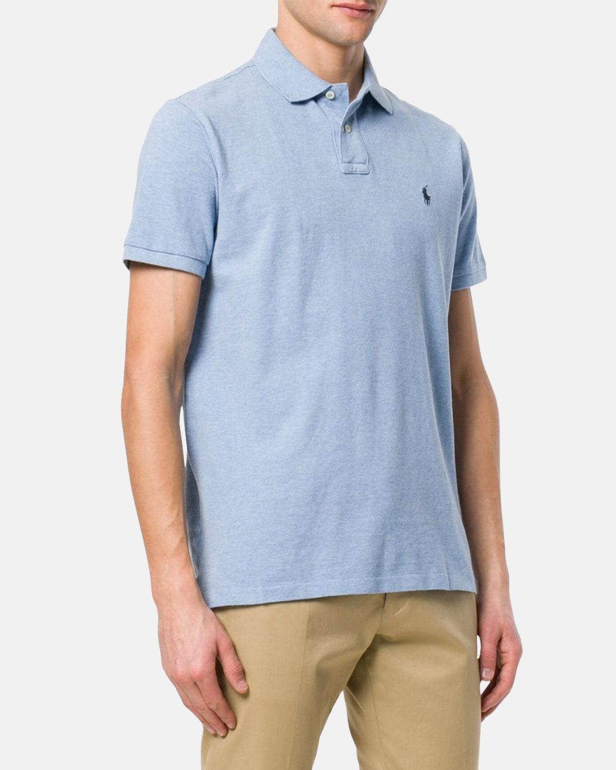 RALPH LAUREN CUSTOM SLIM FIT POLO SHIRT JAMAICA BLUE - northern threads