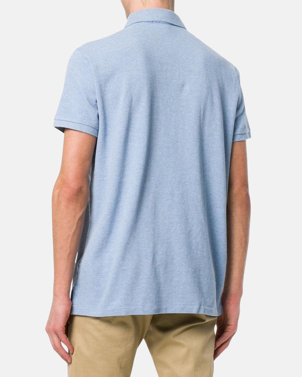 RALPH LAUREN CUSTOM SLIM FIT POLO SHIRT JAMAICA BLUE - northern threads