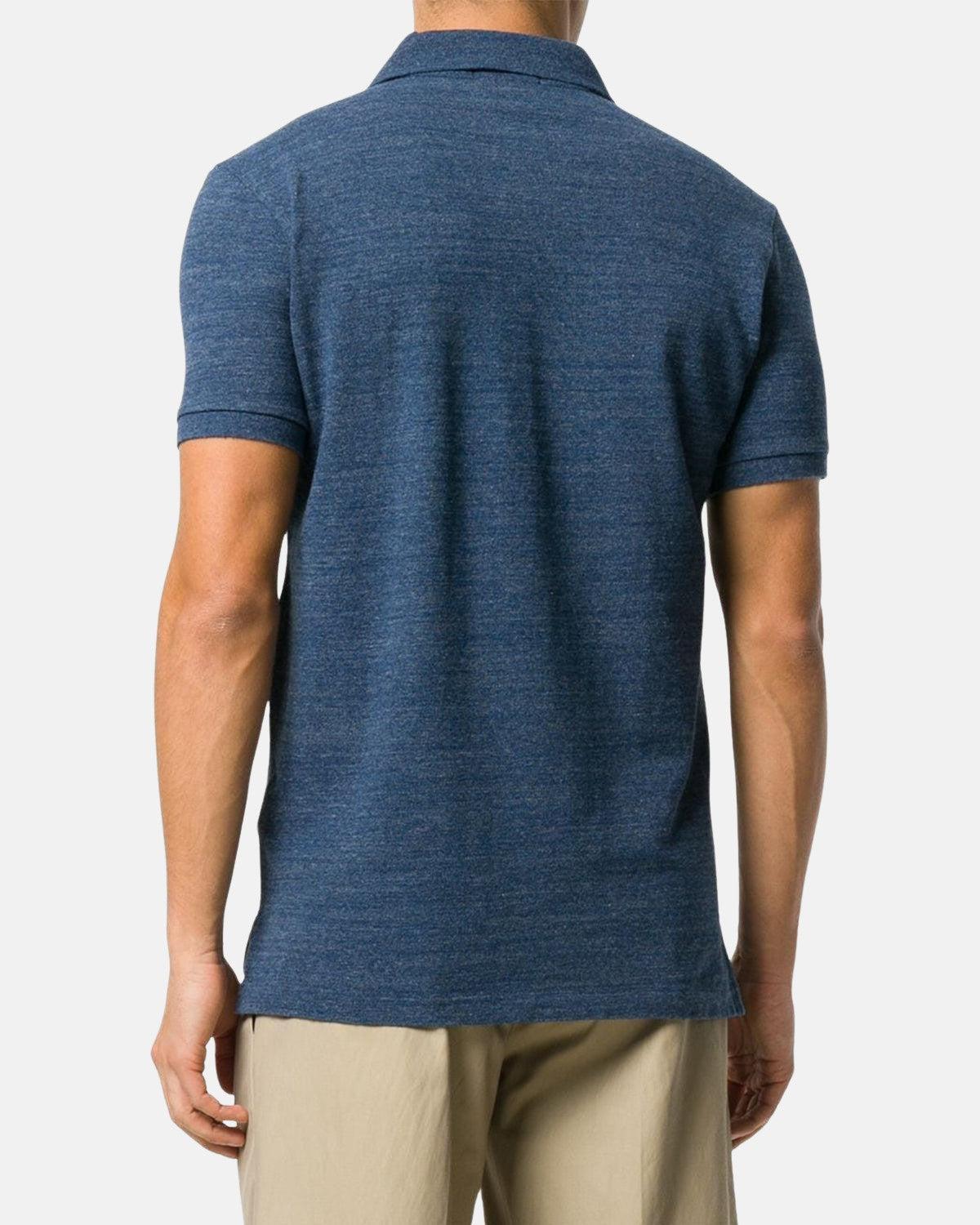 RALPH LAUREN CUSTOM SLIM FIT POLO SHIRT ROYAL HEATHER - northern threads
