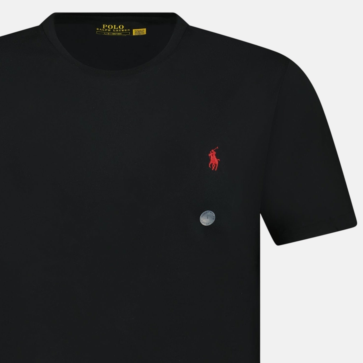 Ralph Lauren Custom Slim Fit T-Shirt Black - northern threads
