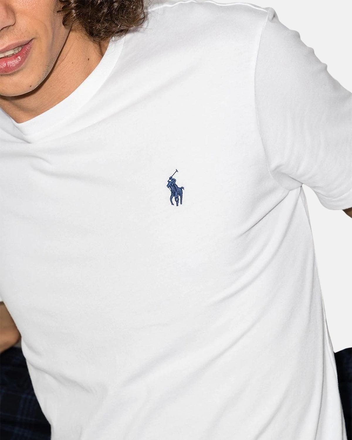 RALPH LAUREN CUSTOM SLIM FIT T - SHIRT WHITE - RALPH-LAUREN-710680785-003-S - northern threads uk