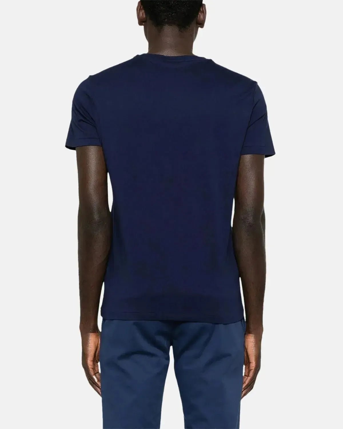 RALPH LAUREN CUSTOM SLIM FIT TENNIS POLO BEAR T - SHIRT NEWPORT NAVY - northern threads