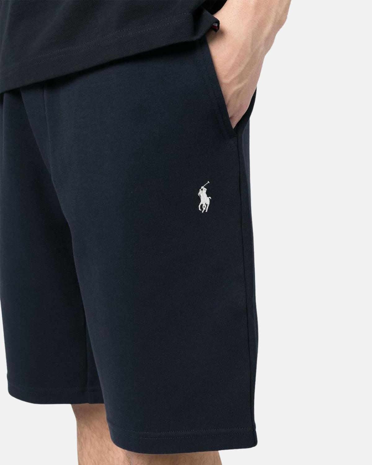 RALPH LAUREN DOUBLE KNIT FLEECE SHORTS NAVY - RALPH-LAUREN-710881520-002-S - northern threads uk