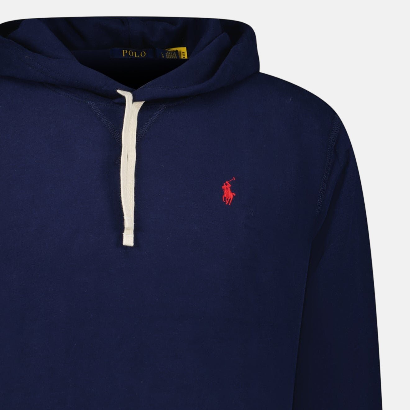 Ralph Lauren Double Knit Hoodie Navy - northern threads