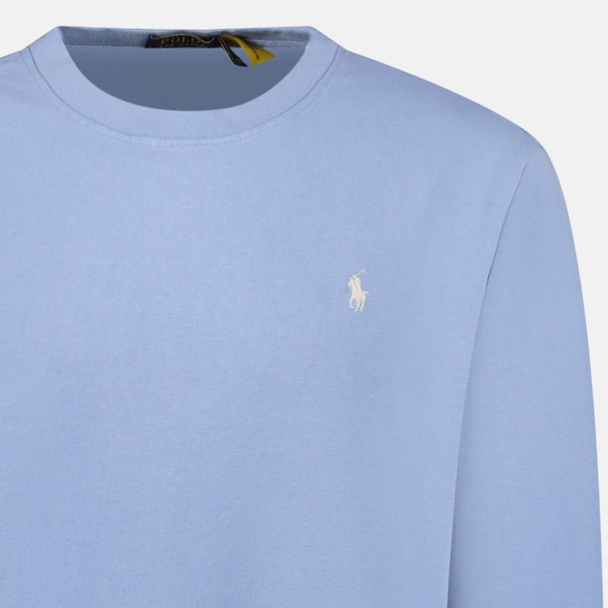 Ralph Lauren Fleece Crew Sweatshirt Light Blue - B33 - northern threads uk