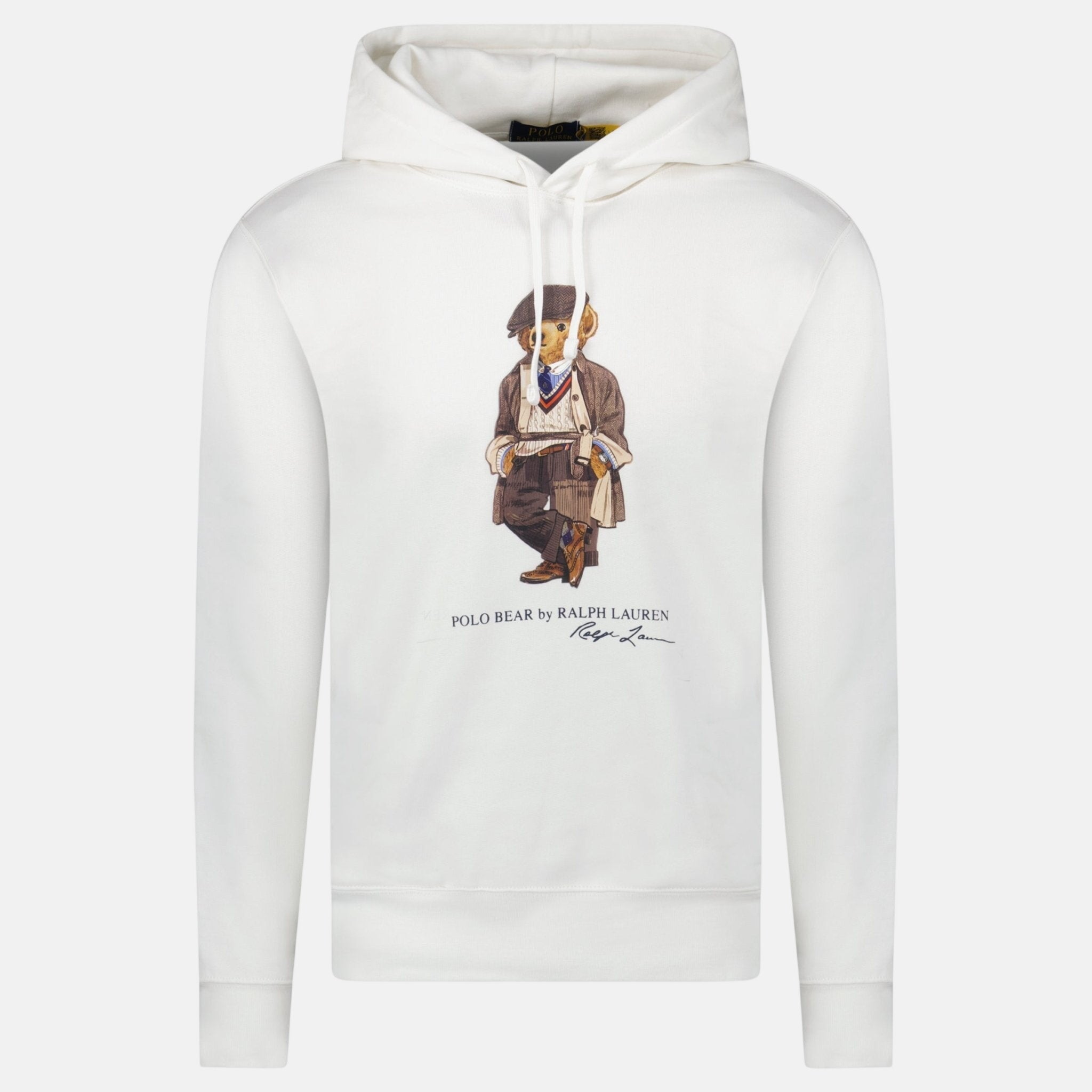 Ralph Lauren Polo Bear Fleece Hoodie White - A26 - northern threads uk