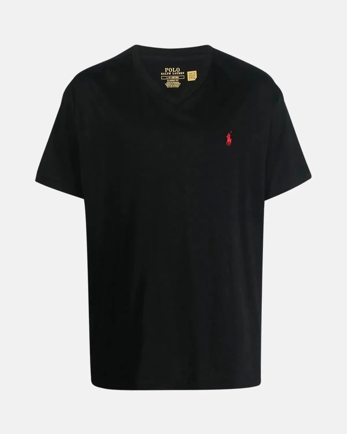 RALPH LAUREN-RALPH LAUREN CLASSIC FIT JERSEY V-NECK T-SHIRT BLACK-NORTHERN THREADS DESIGNER MENSWEAR