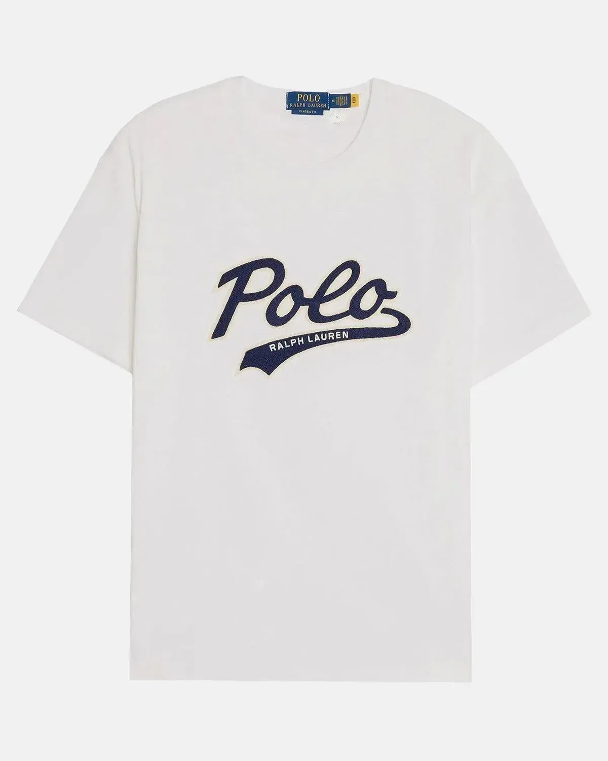RALPH LAUREN-RALPH LAUREN CLASSIC FIT POLO SWOOSH T-SHIRT WHITE-NORTHERN THREADS DESIGNER MENSWEAR