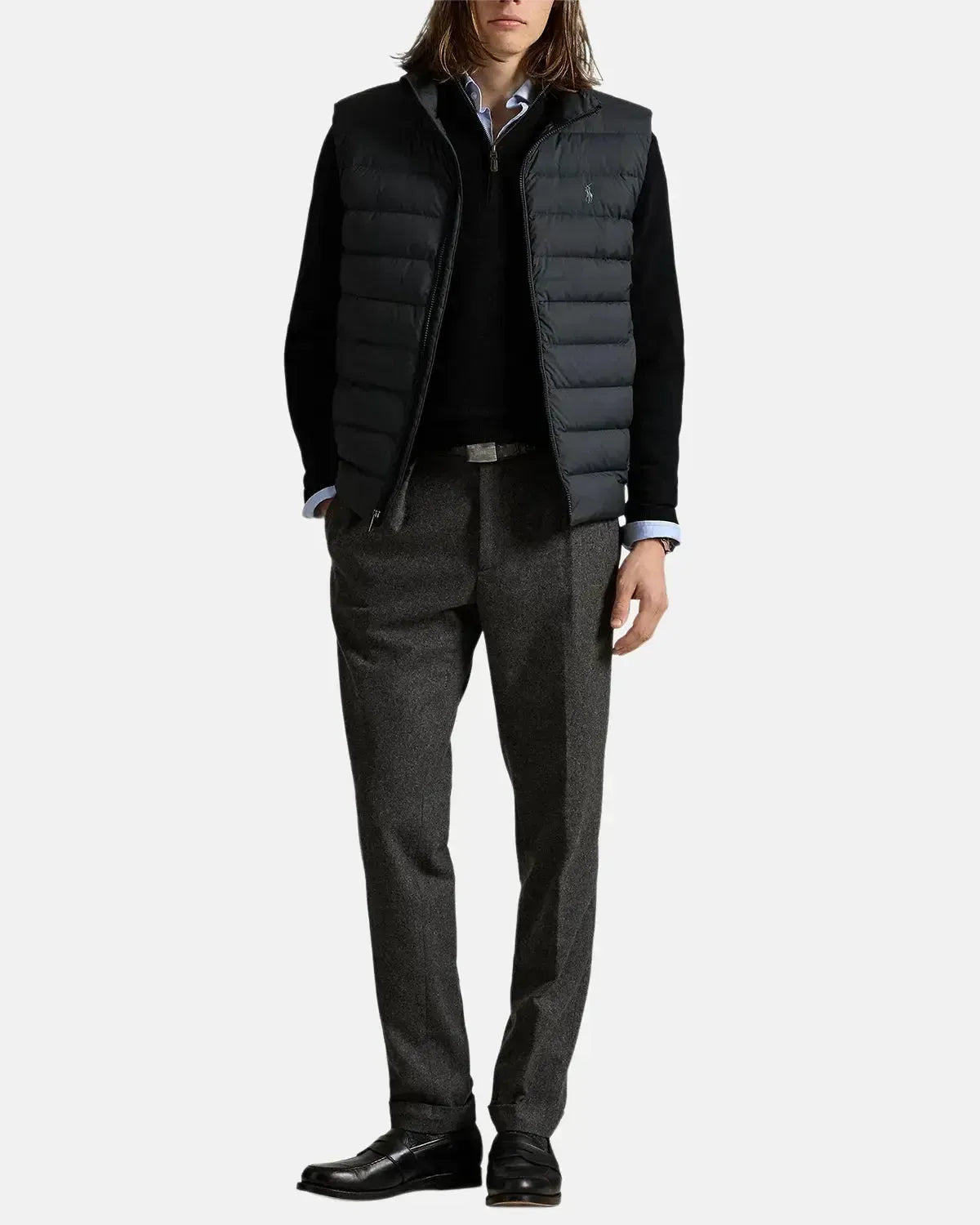 RALPH LAUREN-RALPH LAUREN COLDEN PACKABLE DOWN GILET BLACK-NORTHERN THREADS DESIGNER MENSWEAR