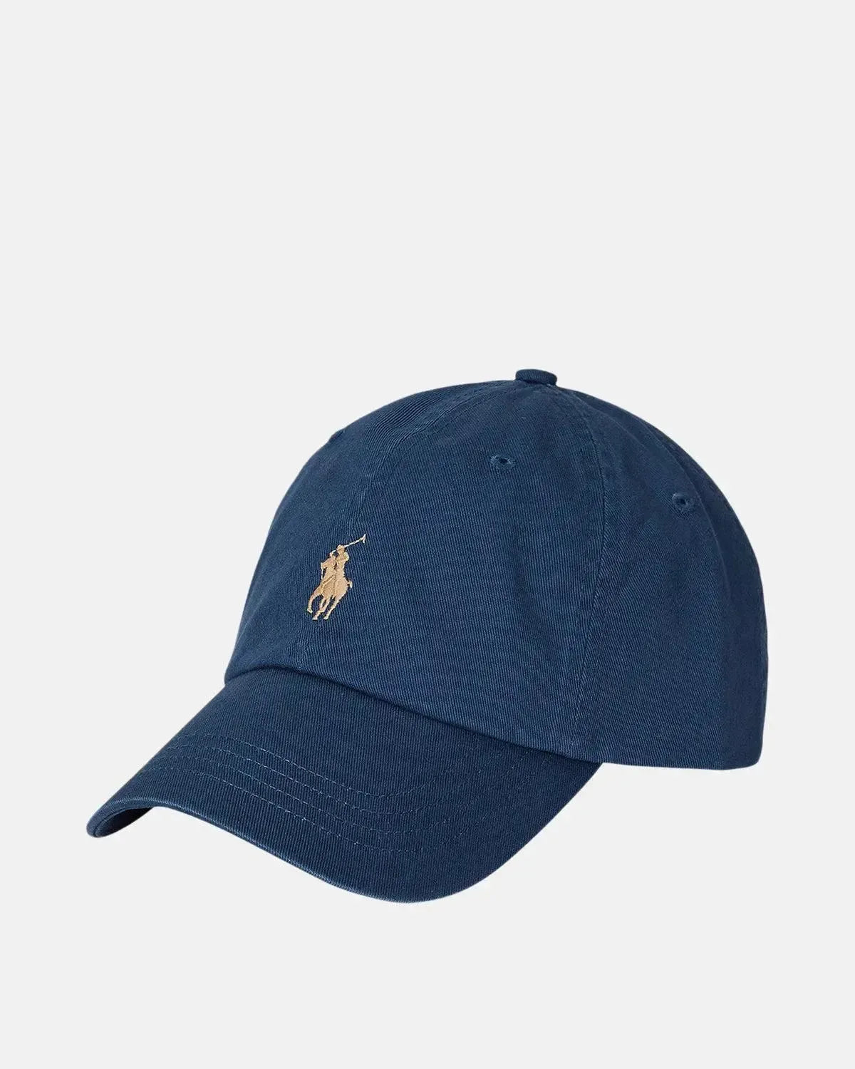 RALPH LAUREN-RALPH LAUREN COTTON CHINO BASEBALL CAP RUSTIC NAVY-NORTHERN THREADS DESIGNER MENSWEAR
