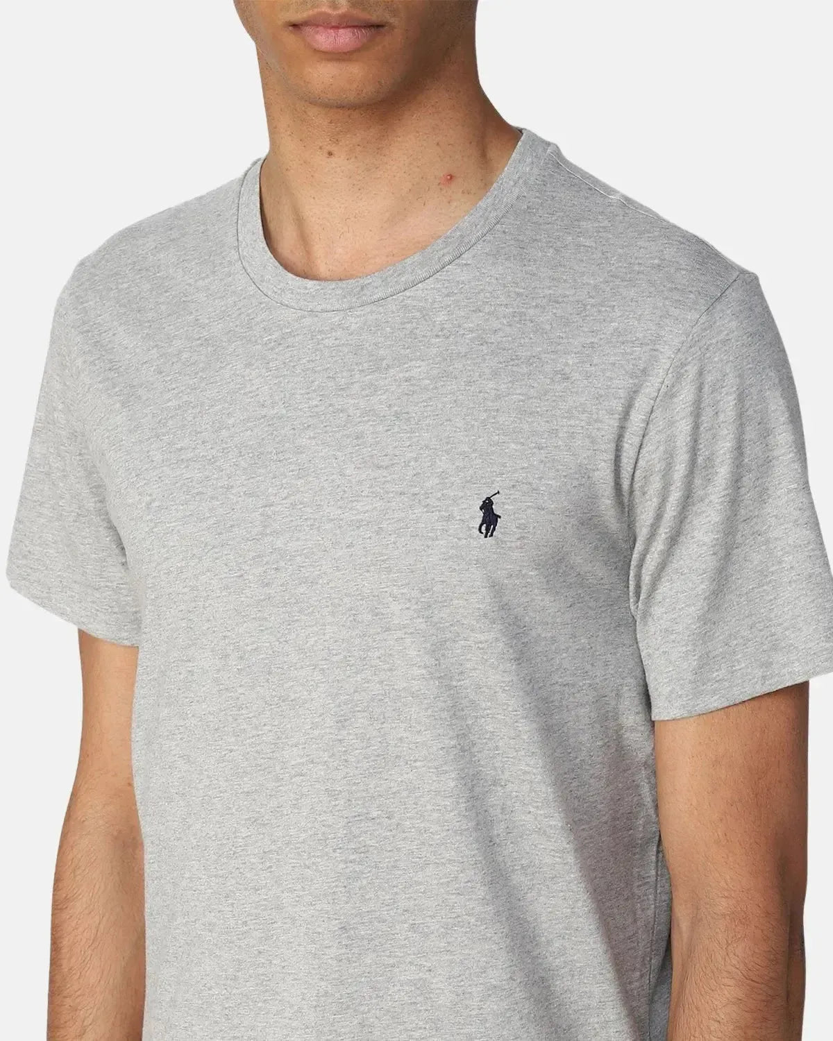 RALPH LAUREN-RALPH LAUREN COTTON JERSEY T-SHIRT ANDOVER HEATHER-NORTHERN THREADS DESIGNER MENSWEAR