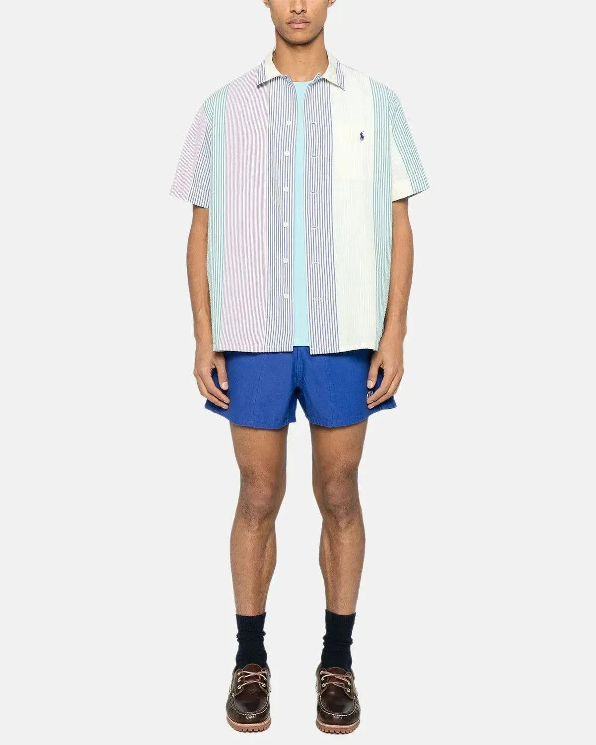 RALPH LAUREN-RALPH LAUREN CUSTOM SLIM FIT JERSEY T-SHIRT AQUA BLUE-NORTHERN THREADS DESIGNER MENSWEAR