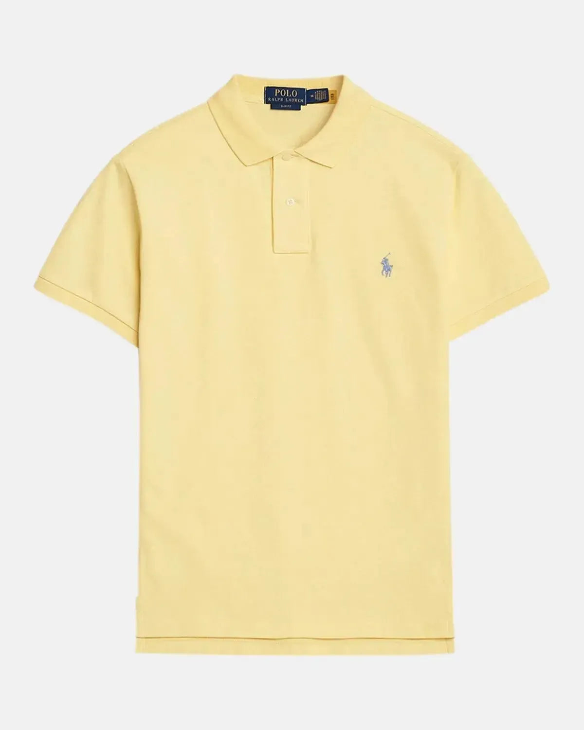 RALPH LAUREN-RALPH LAUREN CUSTOM SLIM FIT MESH POLO SHIRT RESORT GOLD-NORTHERN THREADS DESIGNER MENSWEAR