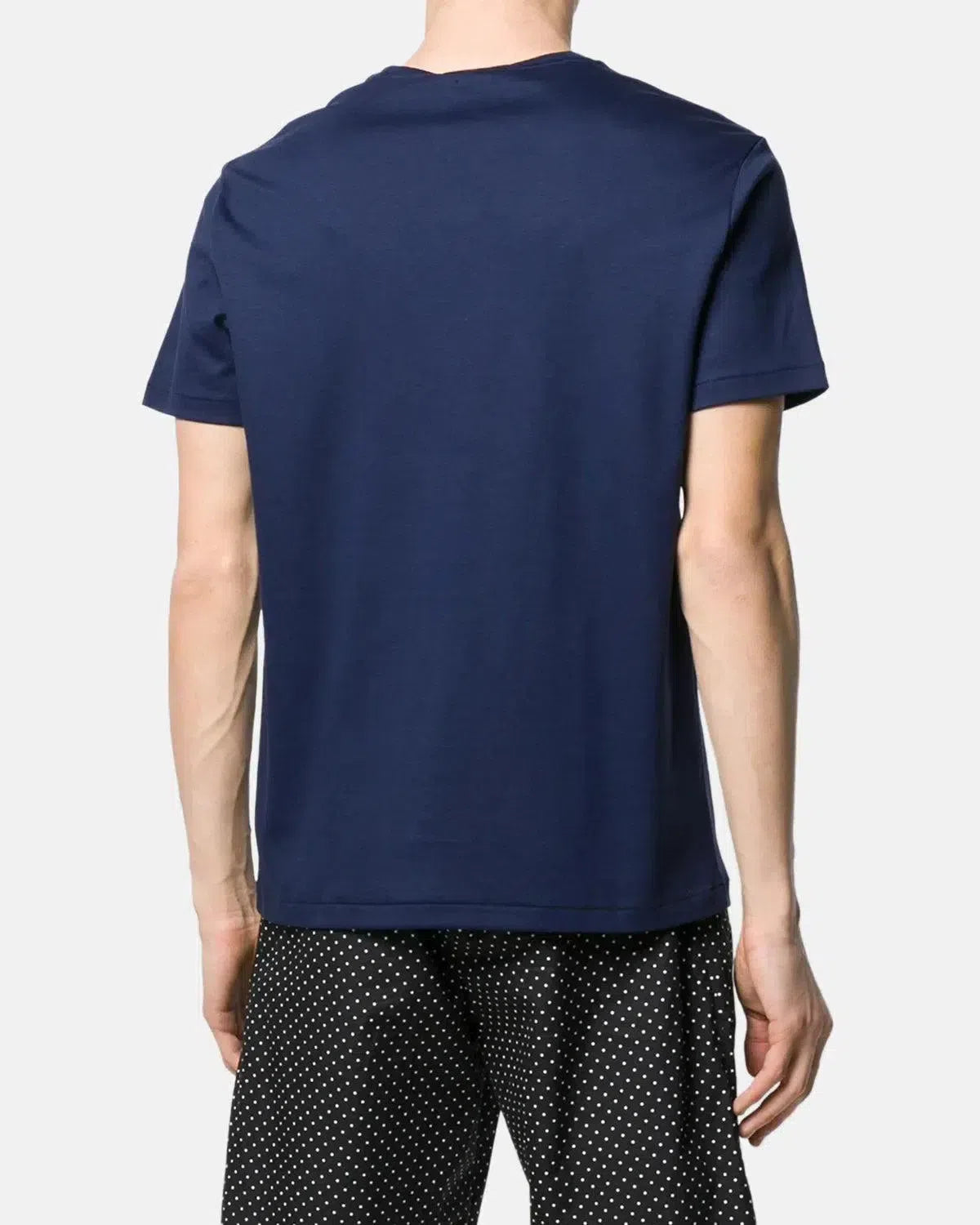 RALPH LAUREN-RALPH LAUREN CUSTOM SLIM FIT SOFT COTTON T-SHIRT REFINED NAVY-NORTHERN THREADS DESIGNER MENSWEAR