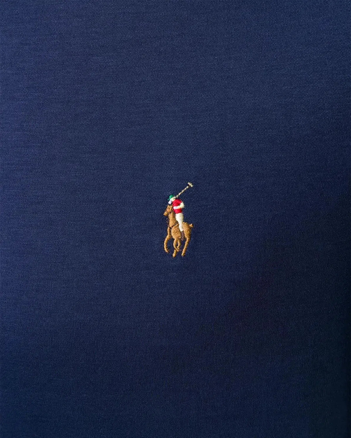RALPH LAUREN-RALPH LAUREN CUSTOM SLIM FIT SOFT COTTON T-SHIRT REFINED NAVY-NORTHERN THREADS DESIGNER MENSWEAR