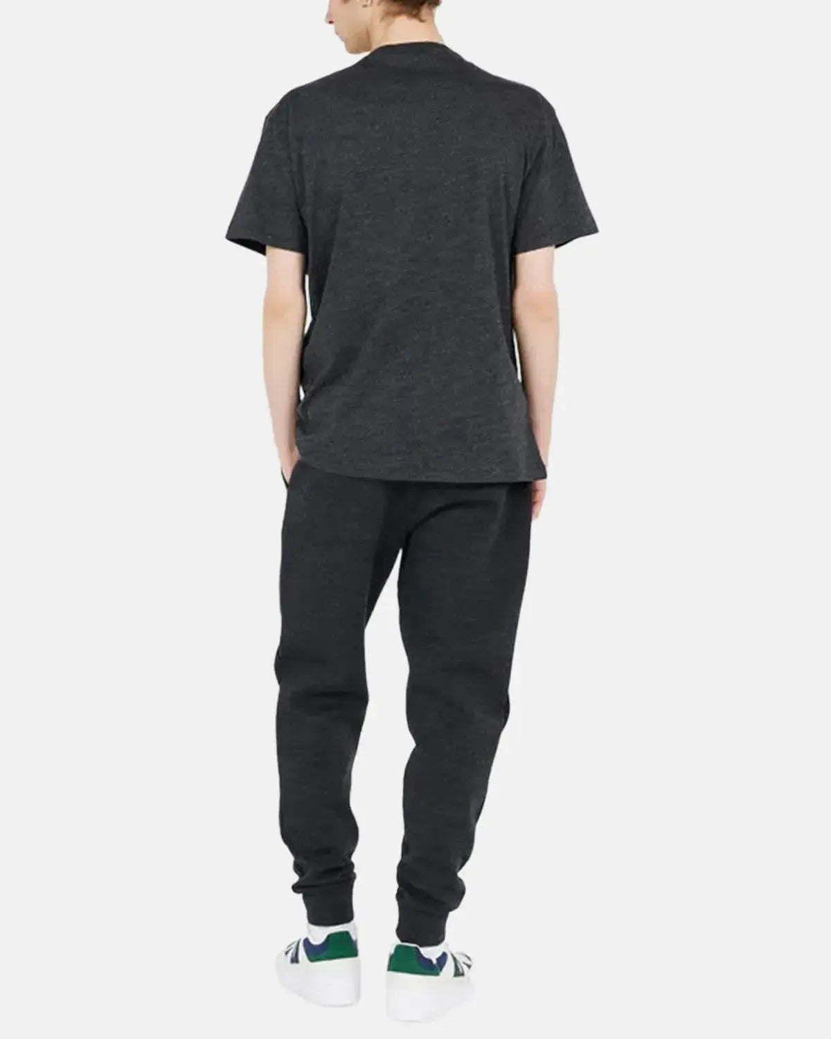 RALPH LAUREN-RALPH LAUREN DOUBLE KNIT JOGGING BOTTOMS BLACK MARL HEATHER-NORTHERN THREADS DESIGNER MENSWEAR