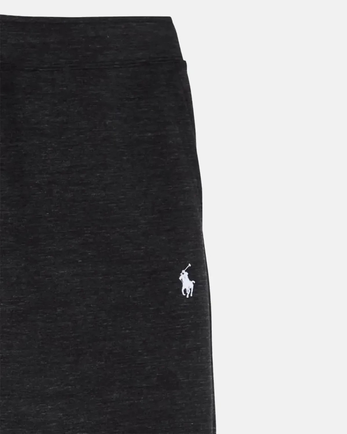 RALPH LAUREN-RALPH LAUREN DOUBLE KNIT JOGGING BOTTOMS BLACK MARL HEATHER-NORTHERN THREADS DESIGNER MENSWEAR
