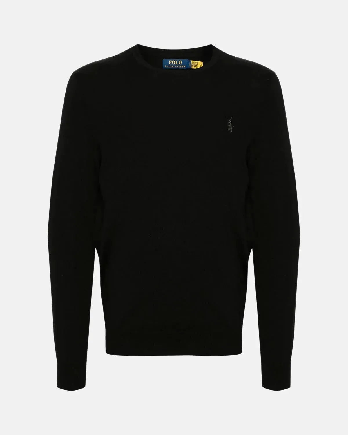 RALPH LAUREN-RALPH LAUREN SLIM FIT WASHABLE WOOL CREWNECK JUMPER BLACK-NORTHERN THREADS DESIGNER MENSWEAR