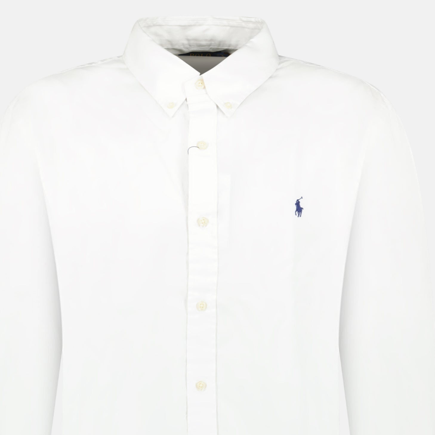 Ralph Lauren Slim Fit Stretch Long Sleeve Sport Shirt White - N10 - northern threads uk