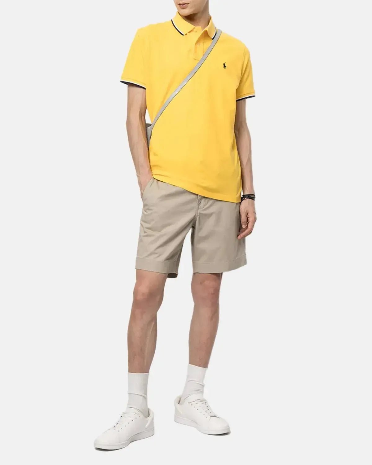 RALPH LAUREN STRETCH STRAIGHT FIT CHINO SHORTS KHAKI TAN - northern threads