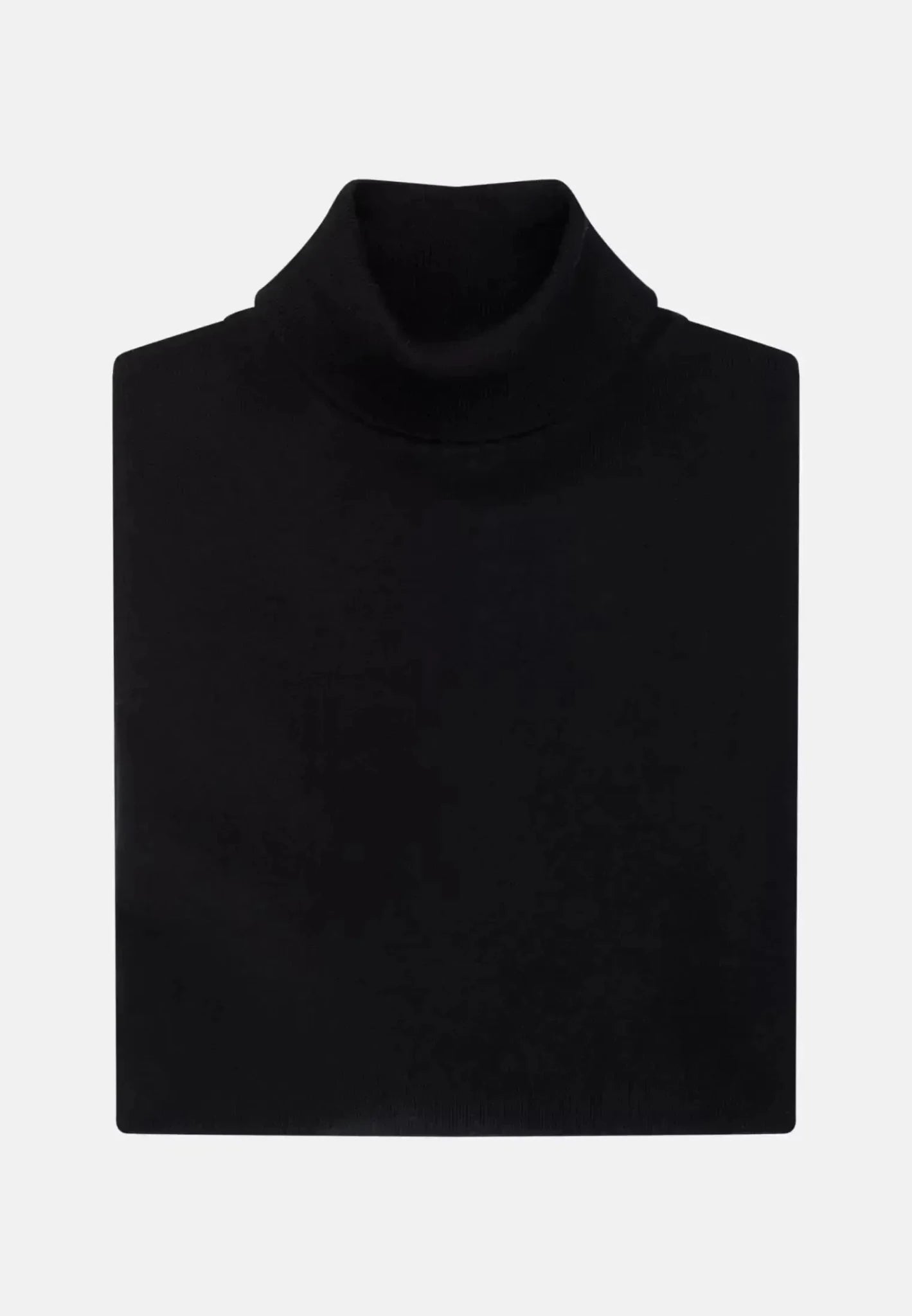 Seidensticker Merino Wool Roll Neck Knit Black - northern threads