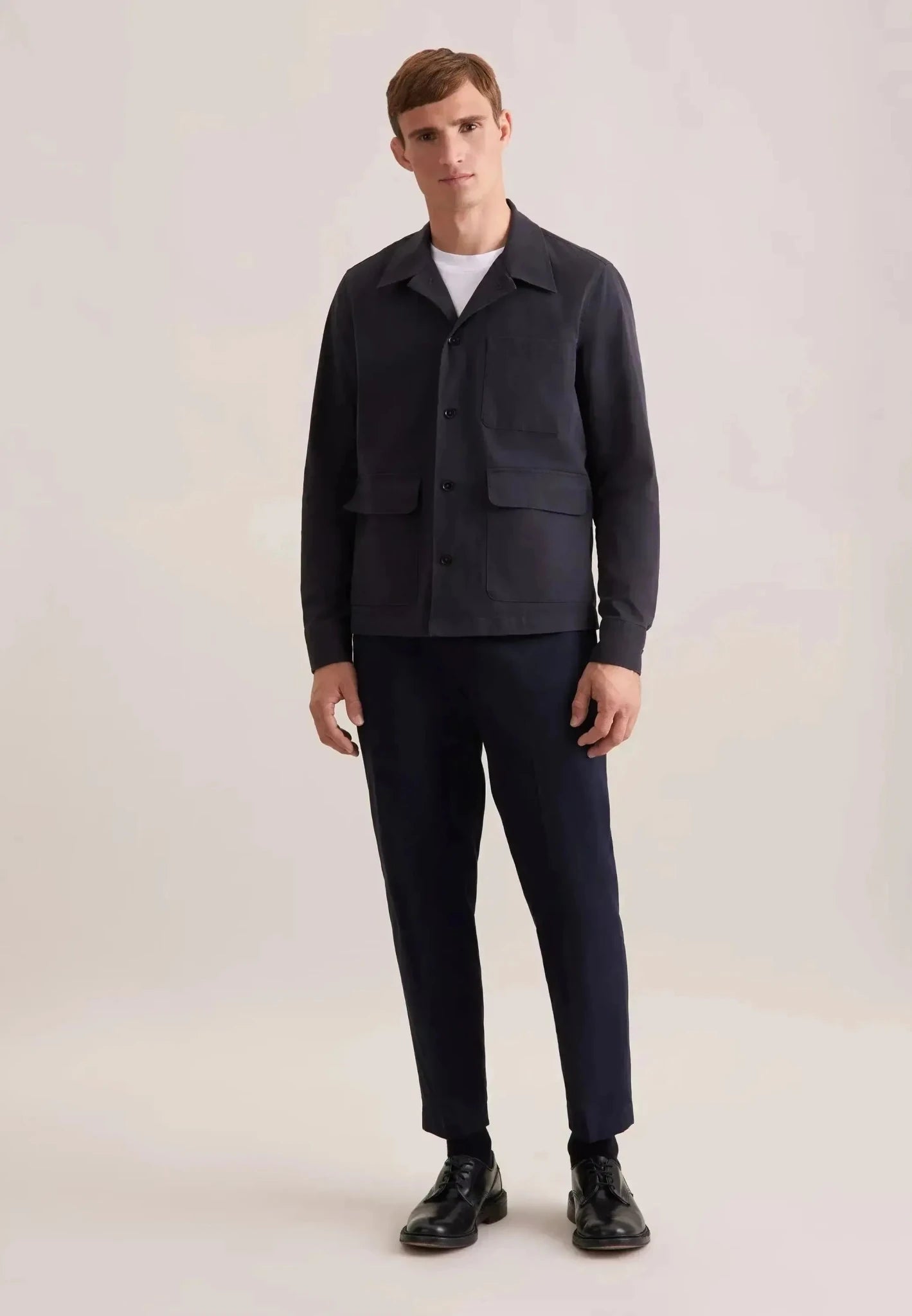 Seidensticker Regular Fit Cotton Twill Casual Lapel Jacket Grey - northern threads