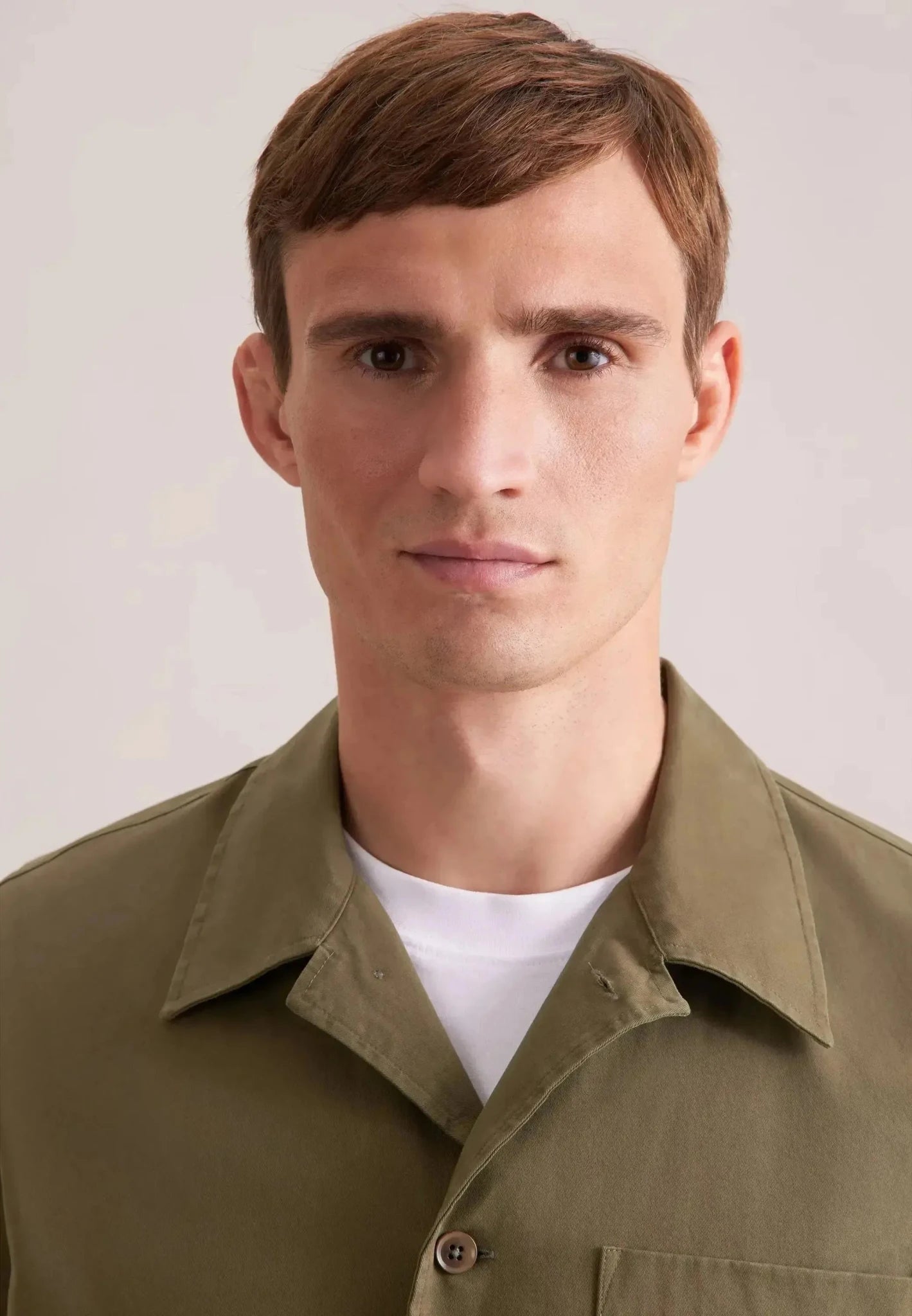 Seidensticker Regular Fit Cotton Twill Casual Lapel Jacket Olive - northern threads