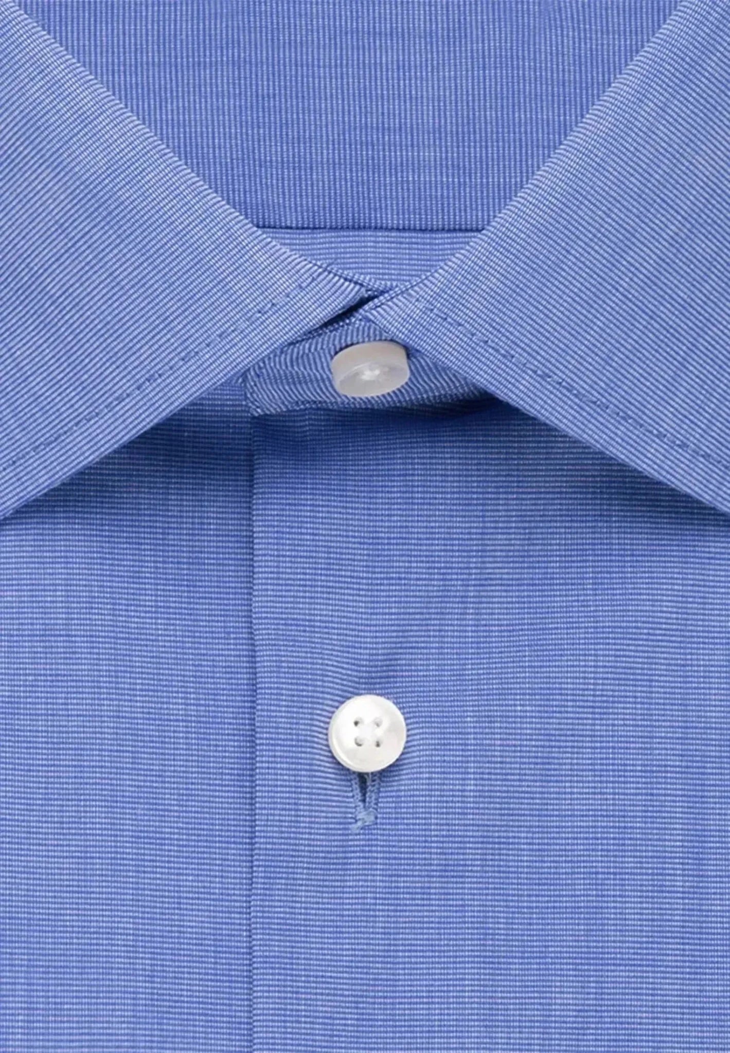 Seidensticker Regular Fit Easy Iron Kent Collar Business Shirt Mid Blue - northern threads