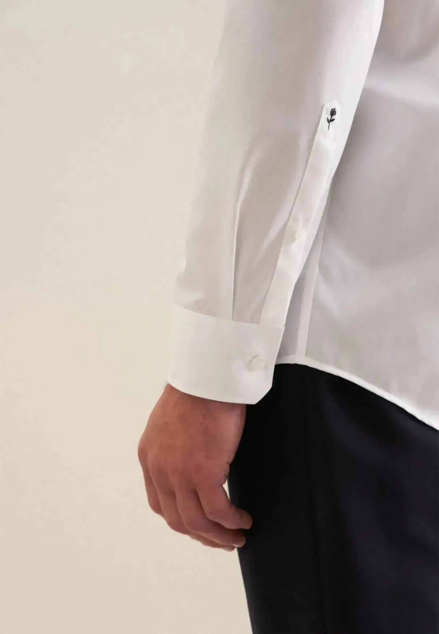 Seidensticker Regular Fit Easy Iron Kent Collar Business Shirt White - northern threads