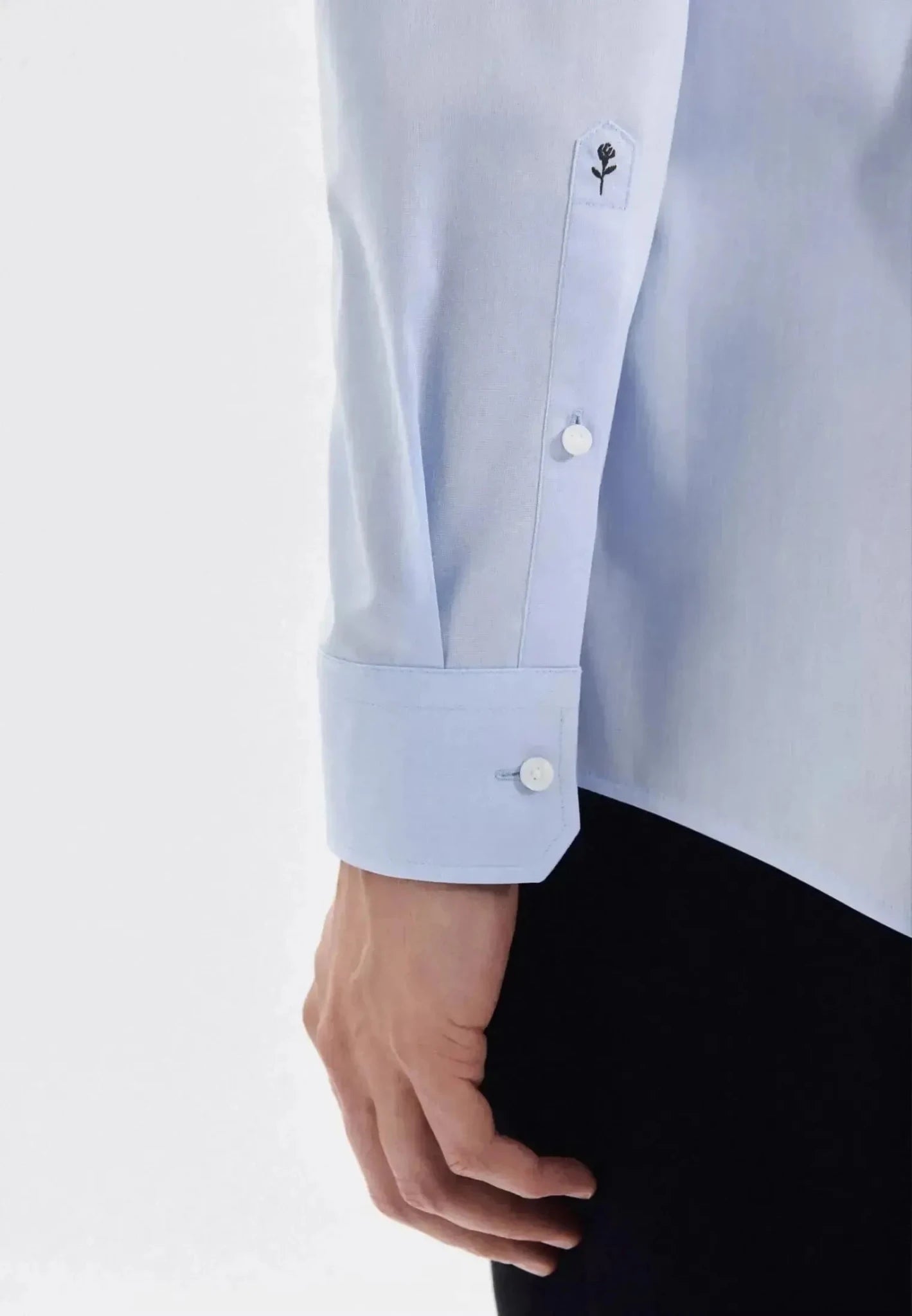Seidensticker Regular Fit No Iron Kent Collar Business Shirt Light Blue - northern threads