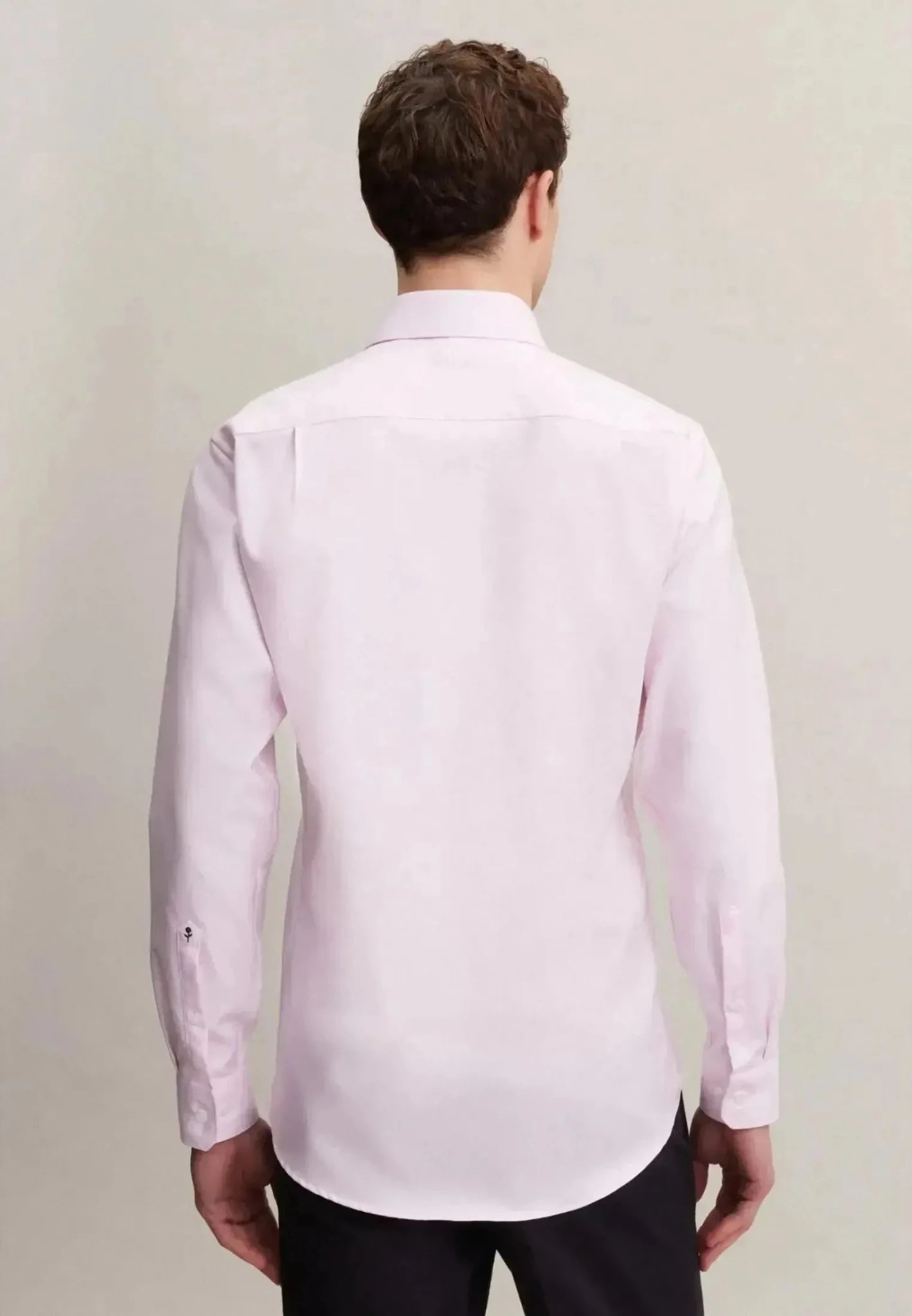 Seidensticker Regular Fit No Iron Kent Collar Business Shirt Pink - northern threads