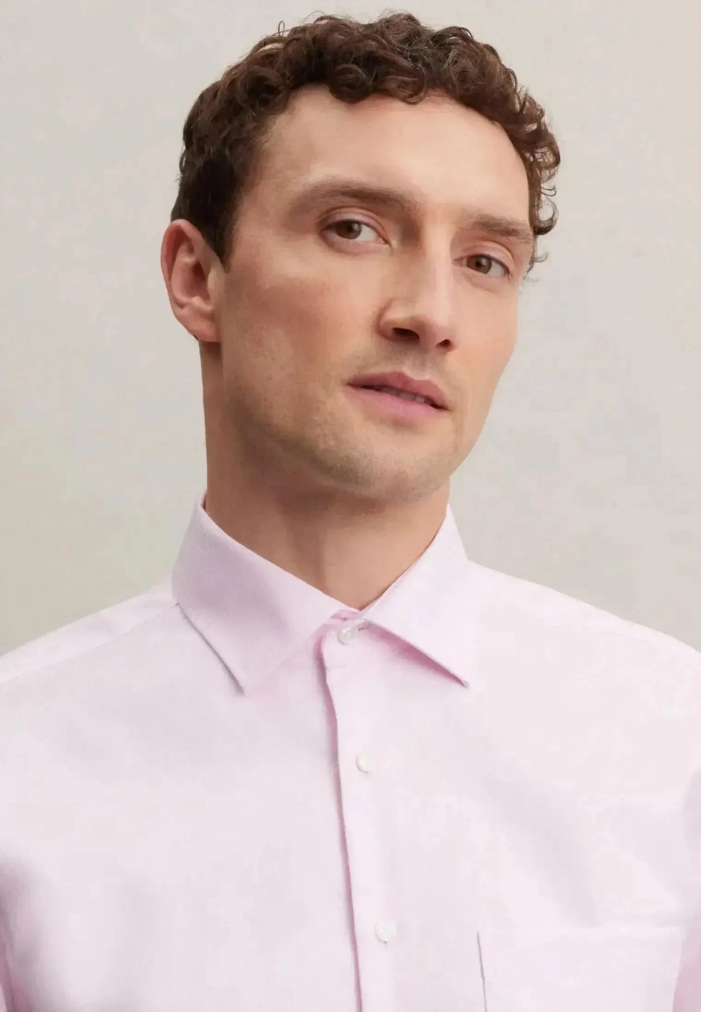 Seidensticker Regular Fit No Iron Kent Collar Business Shirt Pink - northern threads