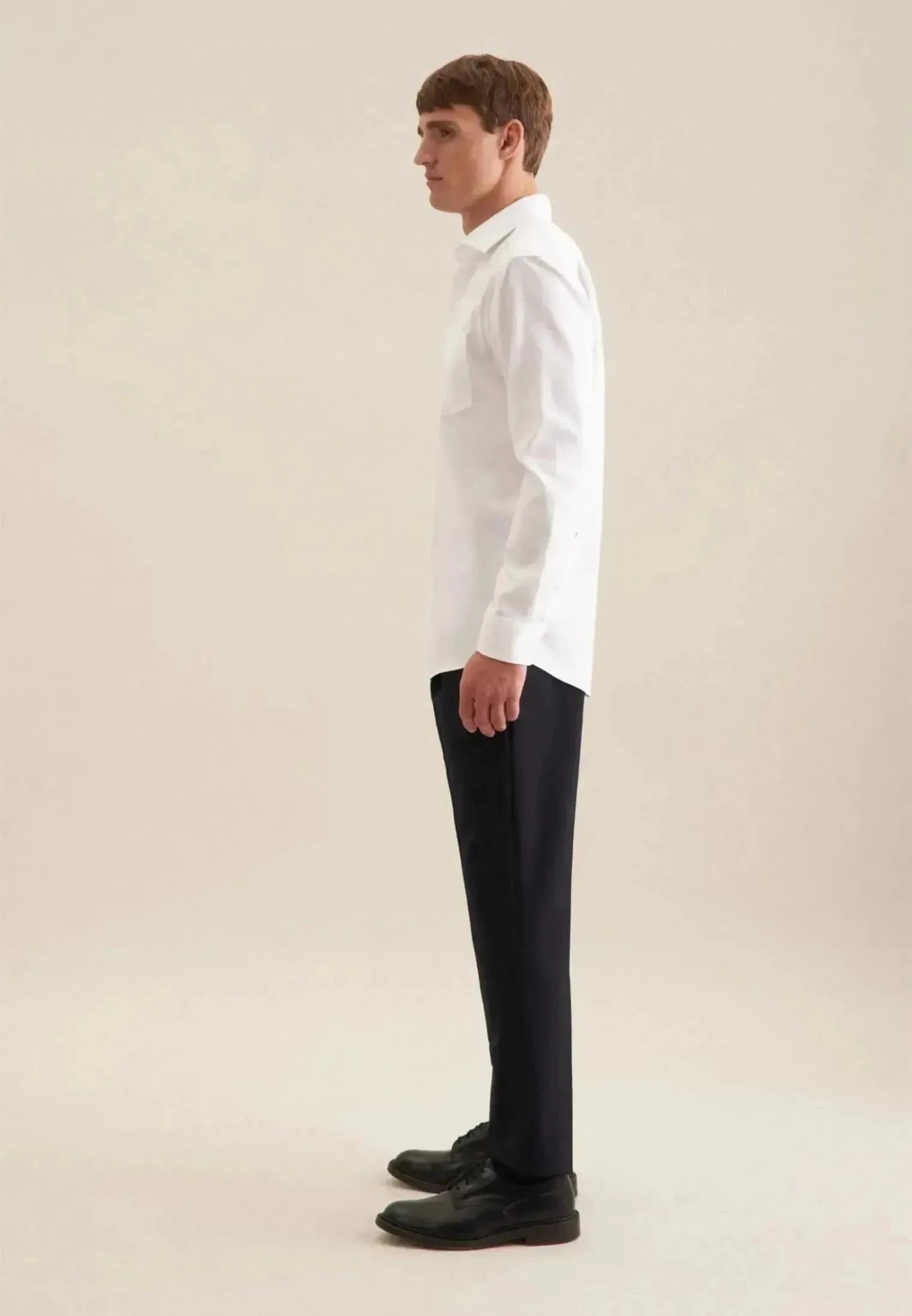 Seidensticker Regular Fit No Iron Kent Collar Business Shirt White - northern threads