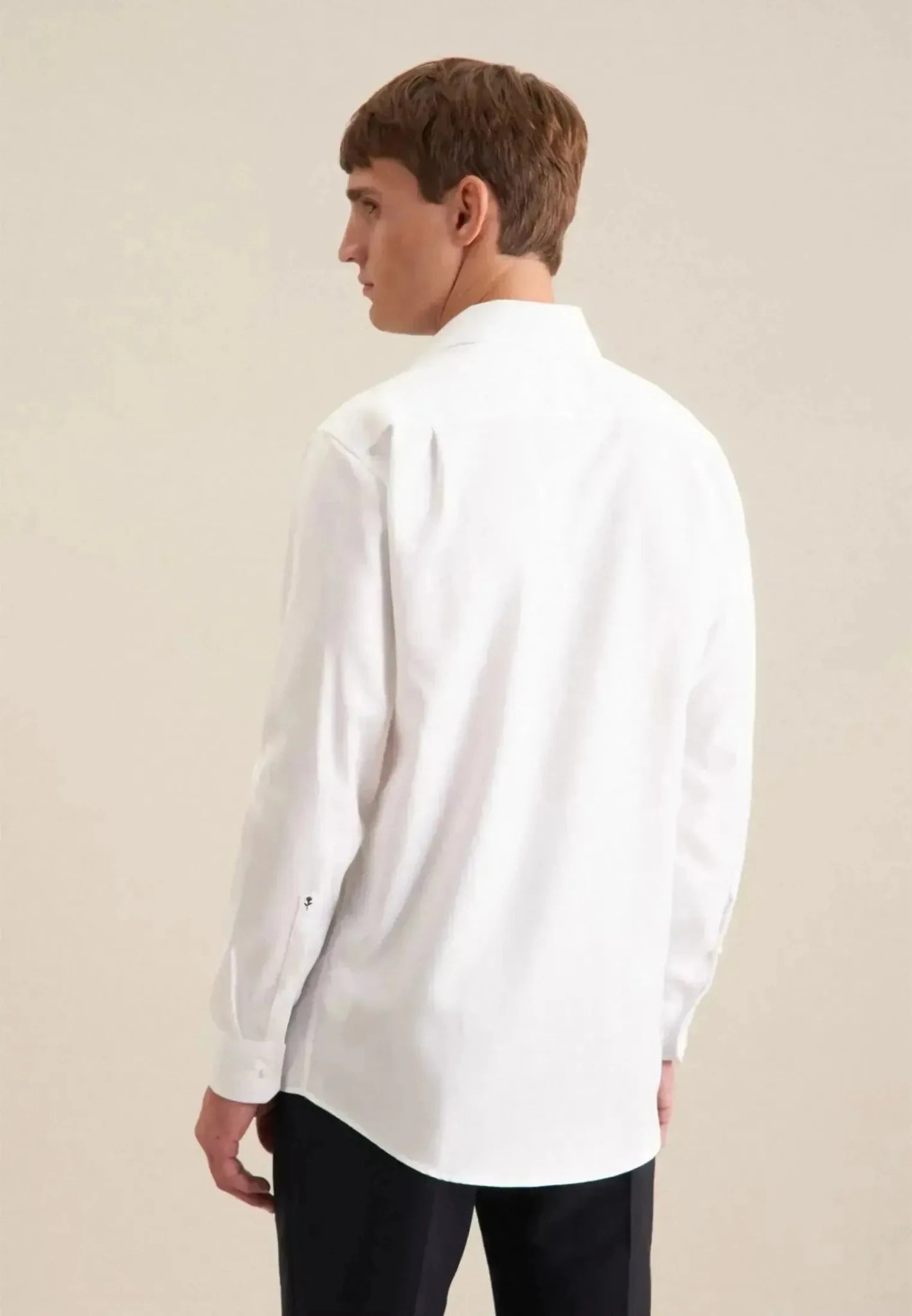 Seidensticker Regular Fit No Iron Kent Collar Business Shirt White - northern threads