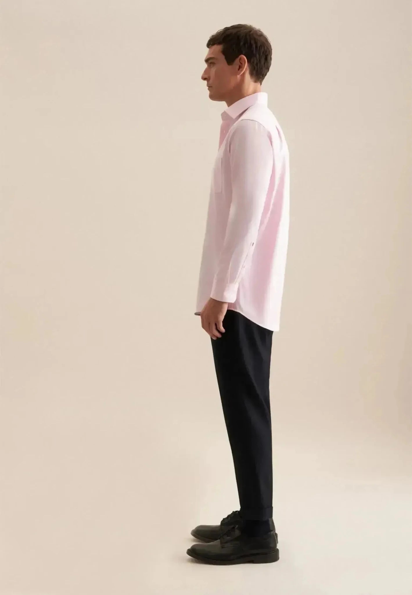 Seidensticker Regular Fit No Iron New Kent Business Shirt Pink - northern threads
