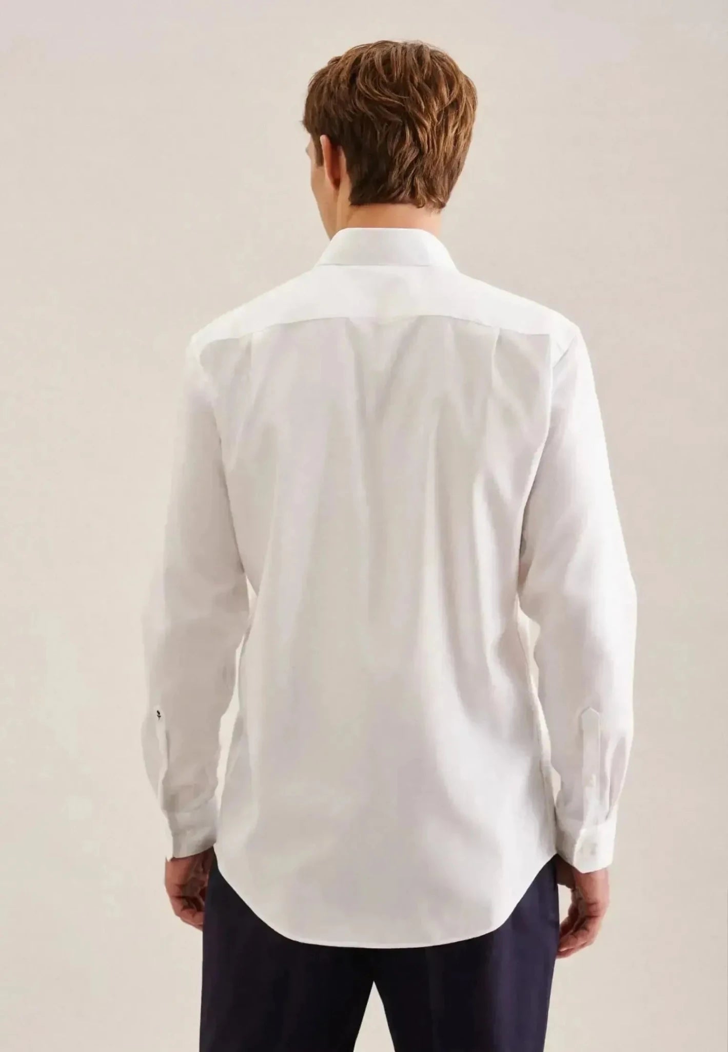 Seidensticker Regular Fit No Iron New Kent Business Shirt White - northern threads