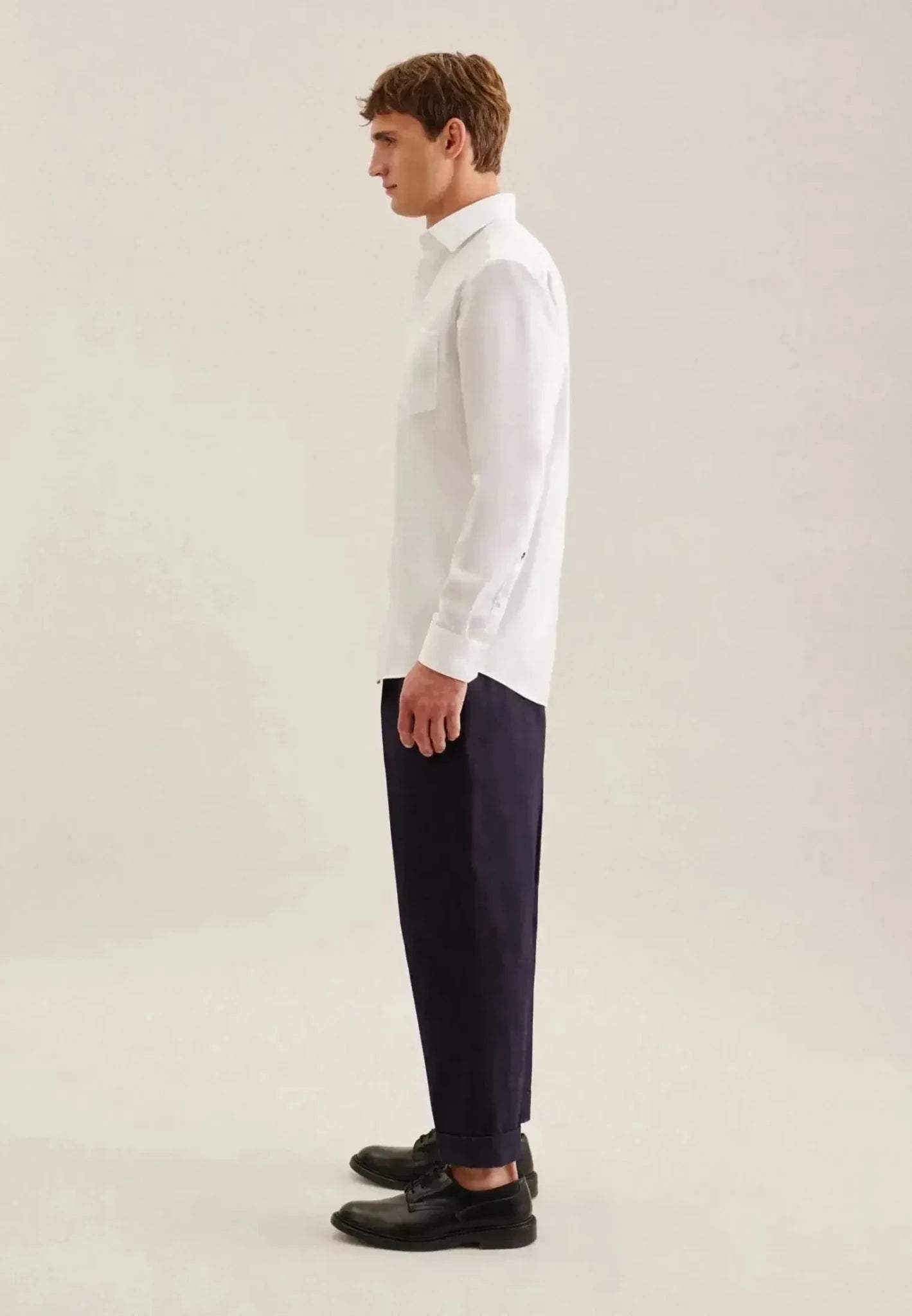 Seidensticker Regular Fit No Iron New Kent Business Shirt White - northern threads