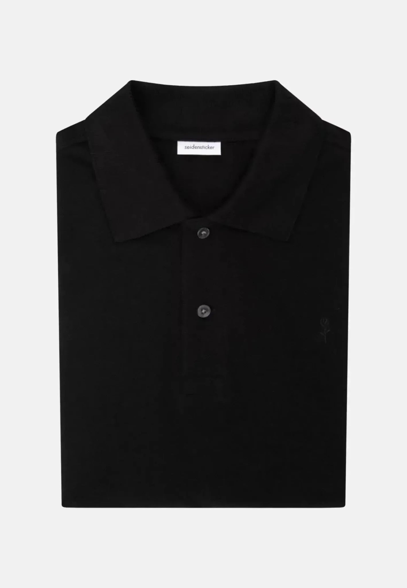 Seidensticker Regular Fit Pique Polo Shirt Black - northern threads