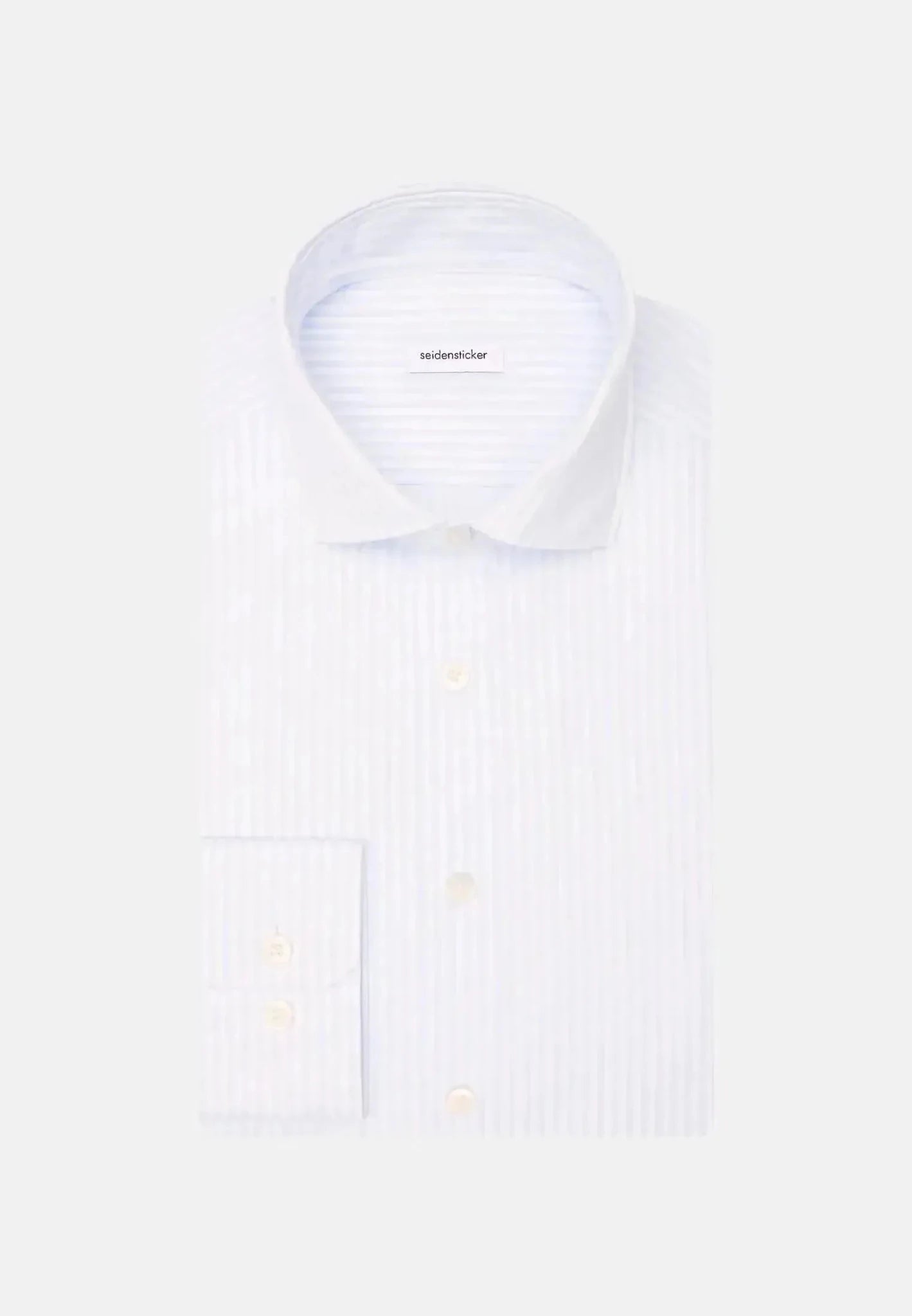 Seidensticker Regular Fit Spread Kent Striped Casual Shirt Light Blue - northern threads