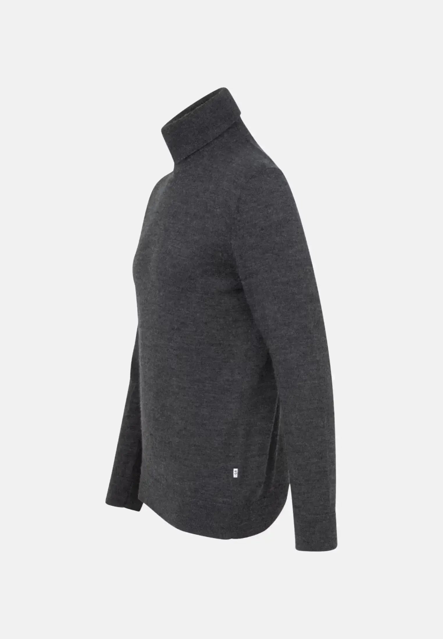 Seidensticker-Seidensticker Merino Wool Roll Neck Knit Grey-NORTHERN THREADS DESIGNER MENSWEAR