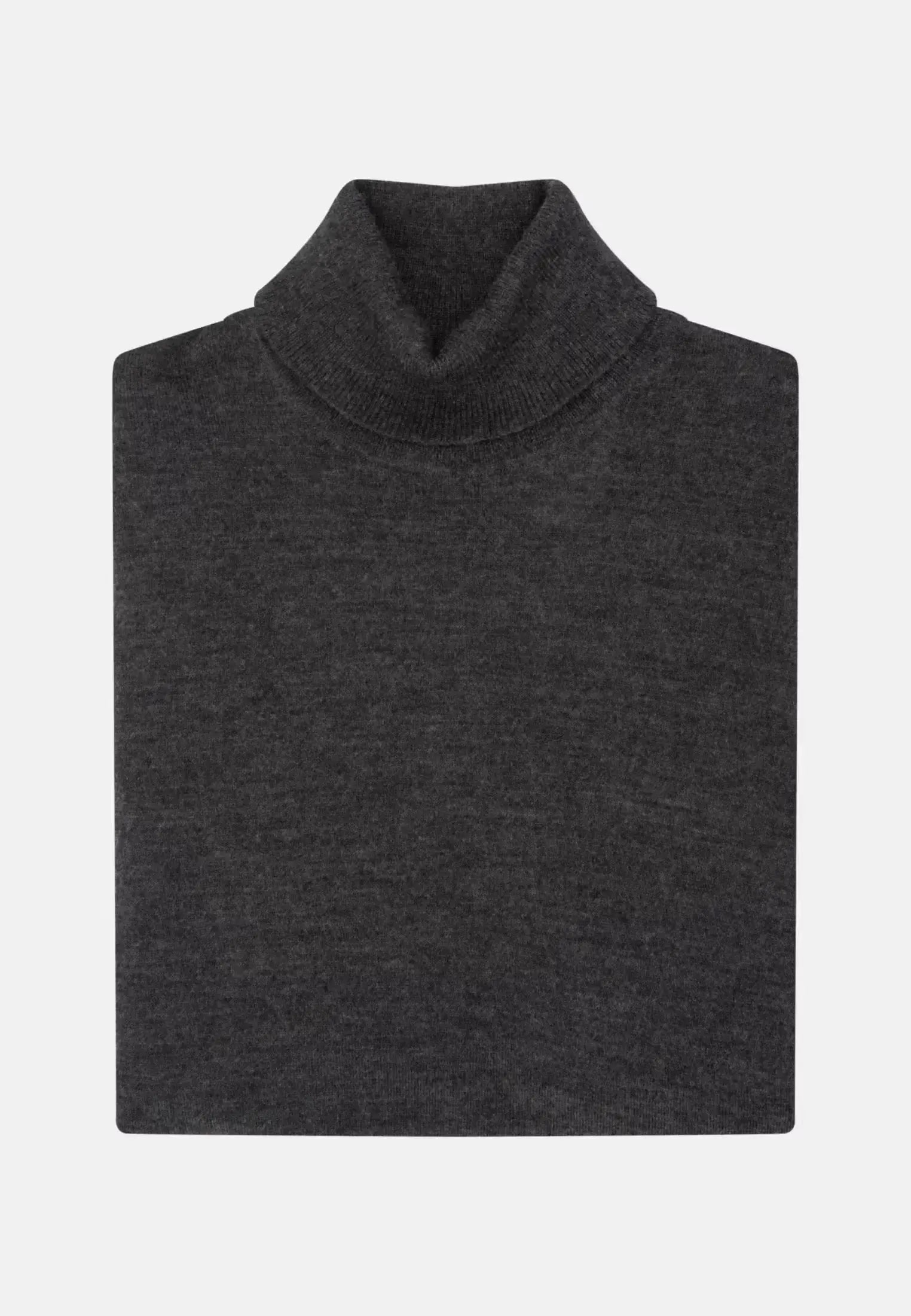 Seidensticker-Seidensticker Merino Wool Roll Neck Knit Grey-NORTHERN THREADS DESIGNER MENSWEAR