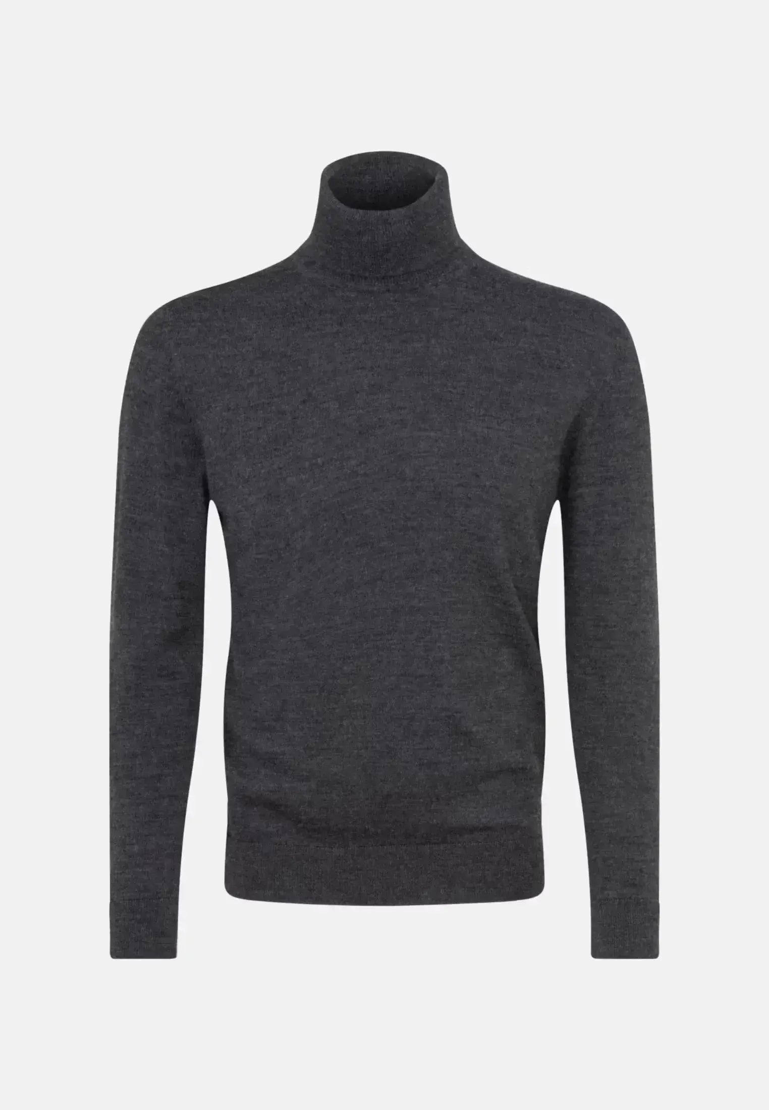 Seidensticker-Seidensticker Merino Wool Roll Neck Knit Grey-NORTHERN THREADS DESIGNER MENSWEAR