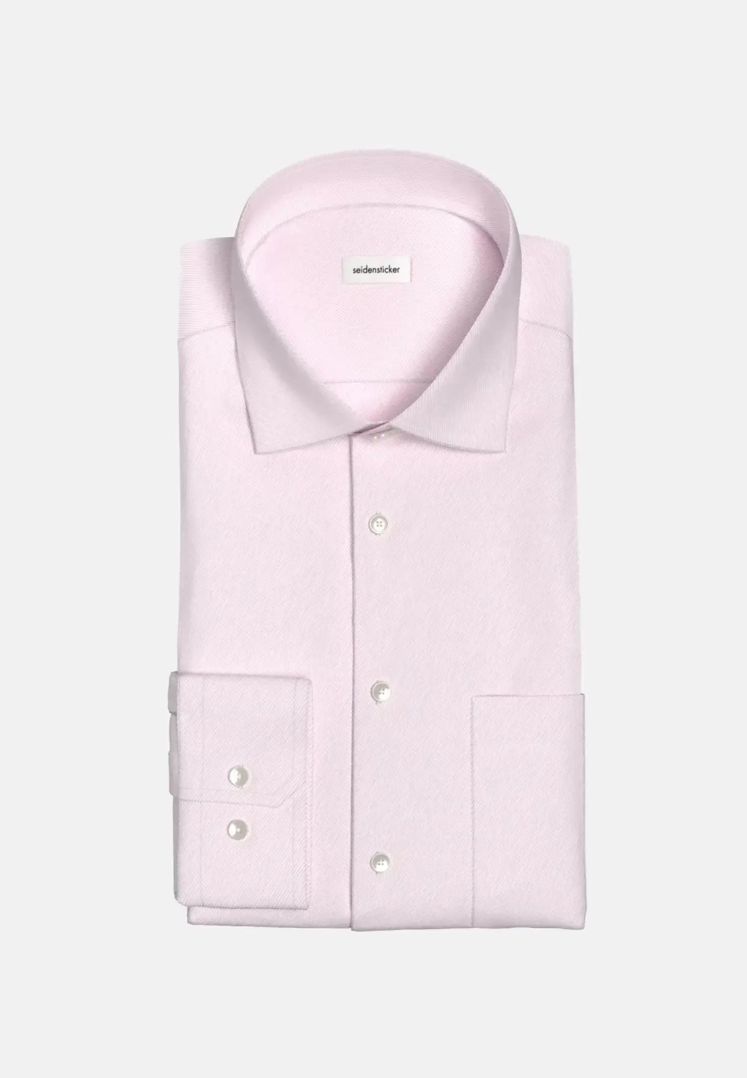 Seidensticker-Seidensticker Regular Fit No Iron Kent Collar Business Shirt Pink-NORTHERN THREADS DESIGNER MENSWEAR