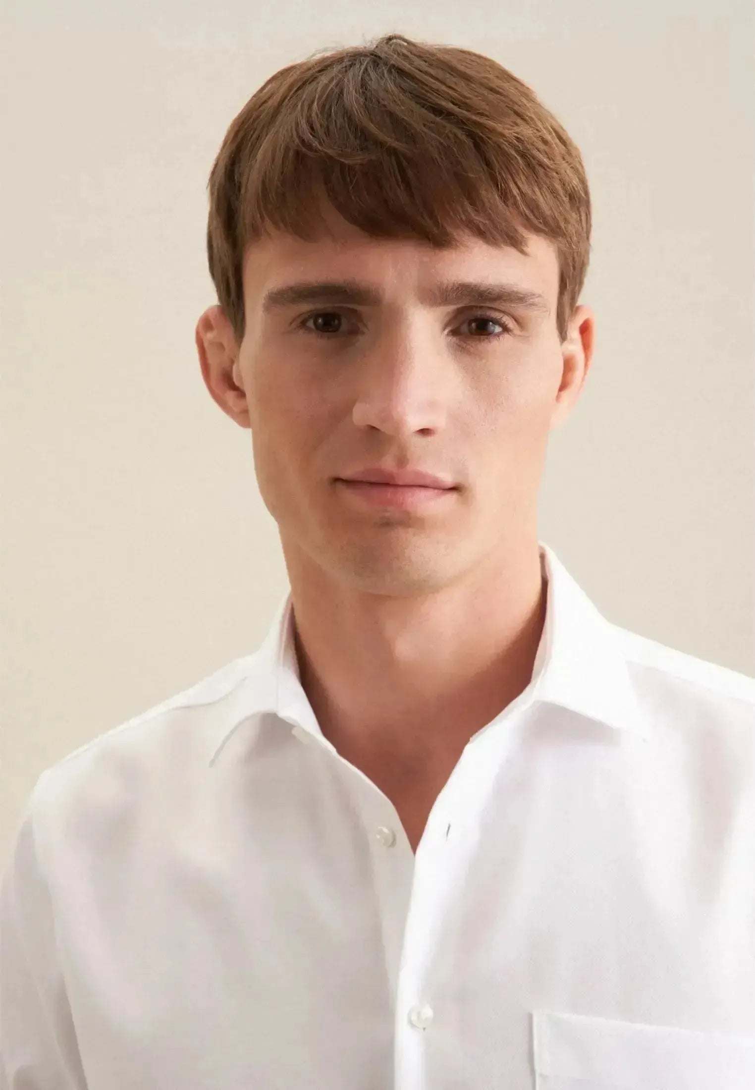 Seidensticker-Seidensticker Regular Fit No Iron Kent Collar Business Shirt White-NORTHERN THREADS DESIGNER MENSWEAR