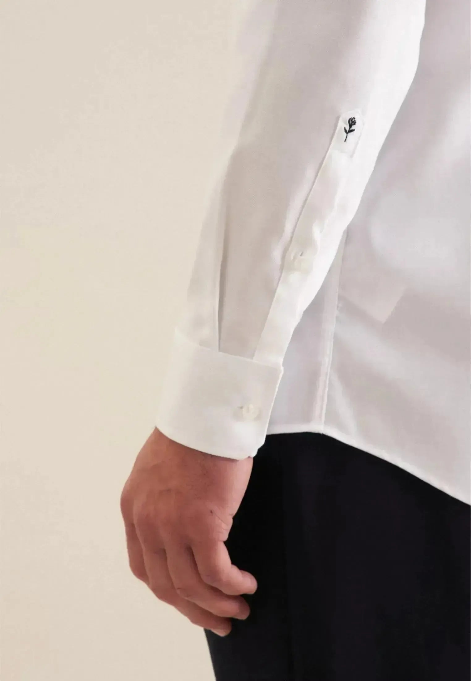 Seidensticker-Seidensticker Regular Fit No Iron Kent Collar Business Shirt White-NORTHERN THREADS DESIGNER MENSWEAR