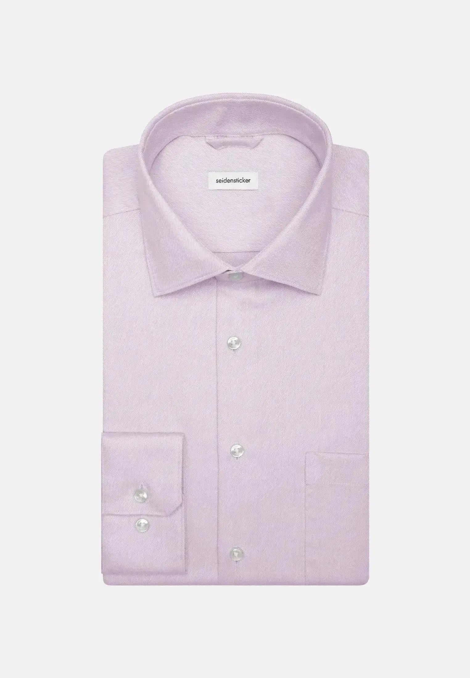 Seidensticker-Seidensticker Regular Fit No Iron New Kent Business Shirt Light Purple-NORTHERN THREADS DESIGNER MENSWEAR