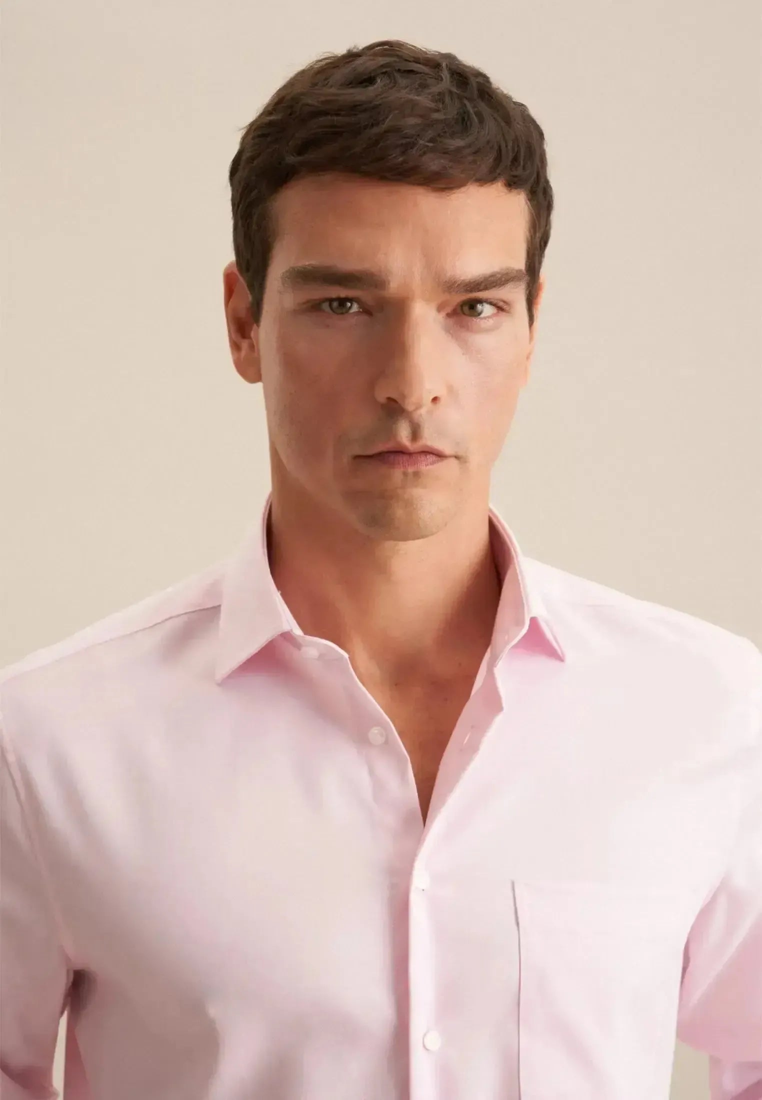 Seidensticker-Seidensticker Regular Fit No Iron New Kent Business Shirt Pink-NORTHERN THREADS DESIGNER MENSWEAR