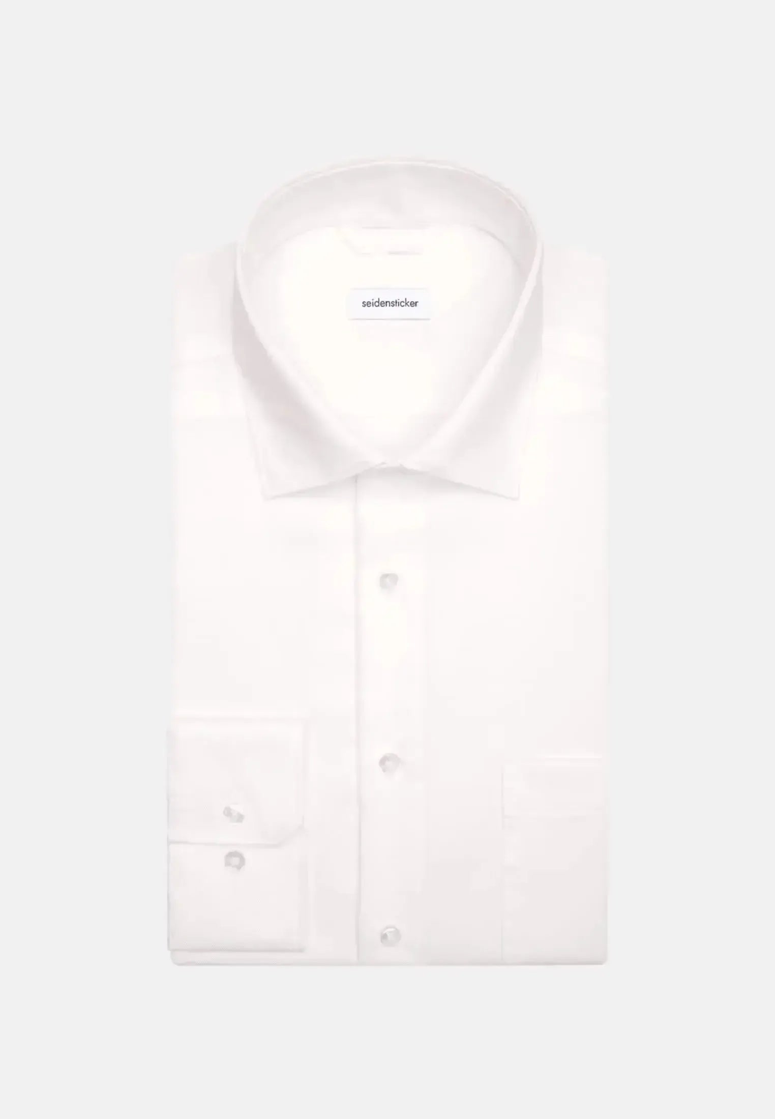 Seidensticker-Seidensticker Regular Fit No Iron New Kent Business Shirt White-NORTHERN THREADS DESIGNER MENSWEAR