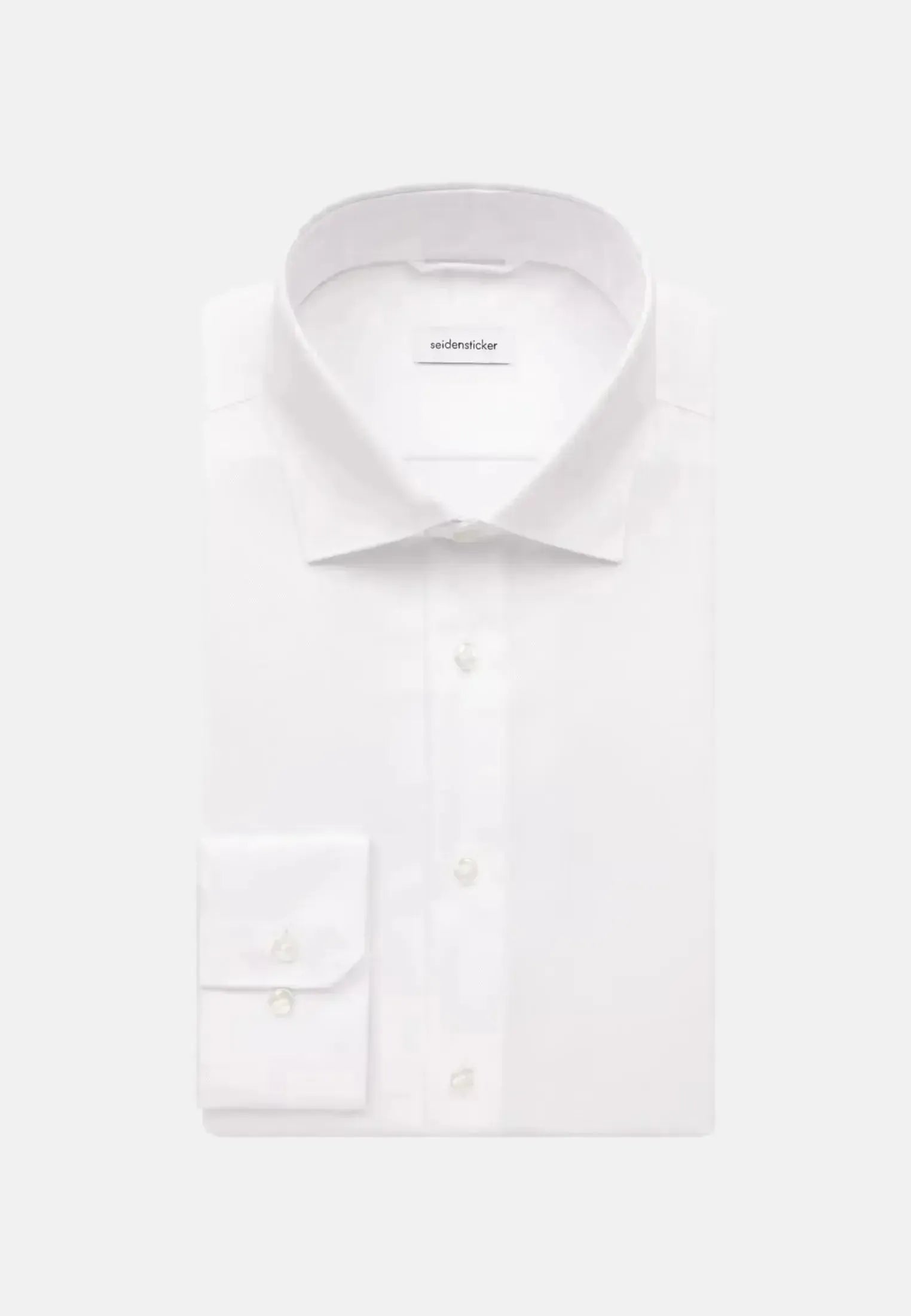 Seidensticker-Seidensticker Regular Fit No Iron New Kent Combi Cuff Business Shirt White-NORTHERN THREADS DESIGNER MENSWEAR