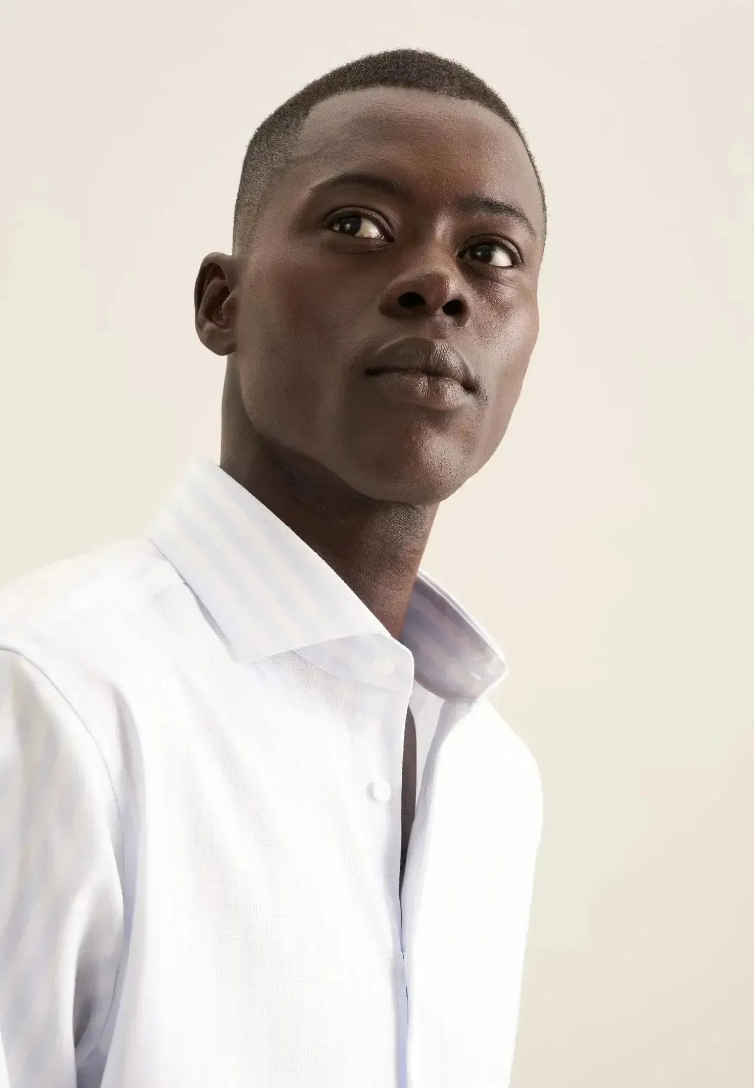 Seidensticker-Seidensticker Regular Fit No Iron Spread Kent Structured Stripe Business Shirt Light Blue-NORTHERN THREADS DESIGNER MENSWEAR